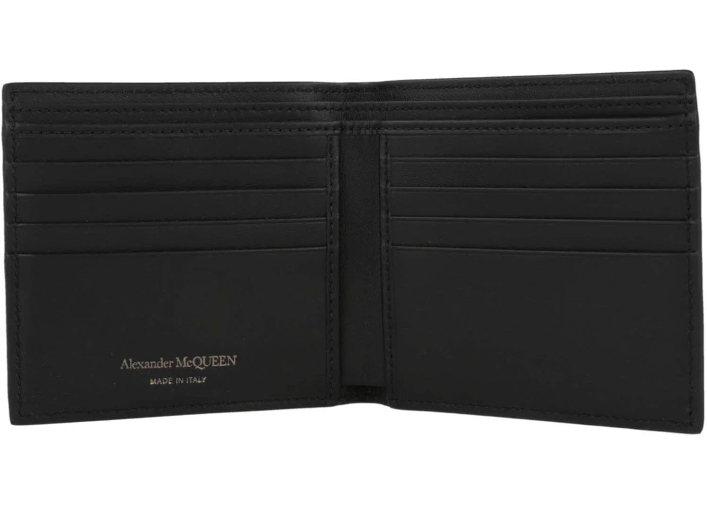 Alexander Mcqueen Graffiti Logo Bi-Fold Wallet Black/White - view 2