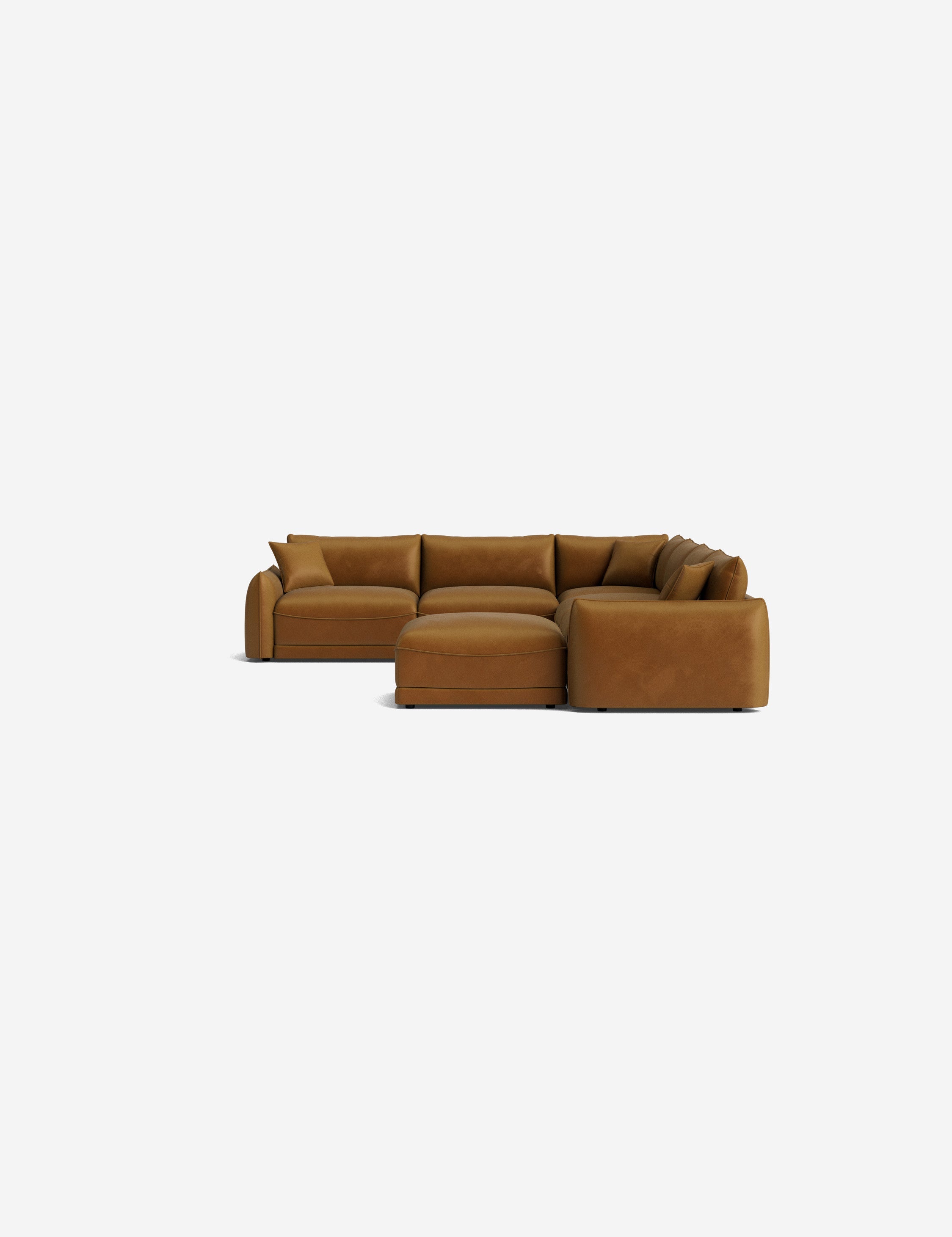Lulu and Georgia Balmer Modular Corner Sectional Sofa With Ottoman - view 95