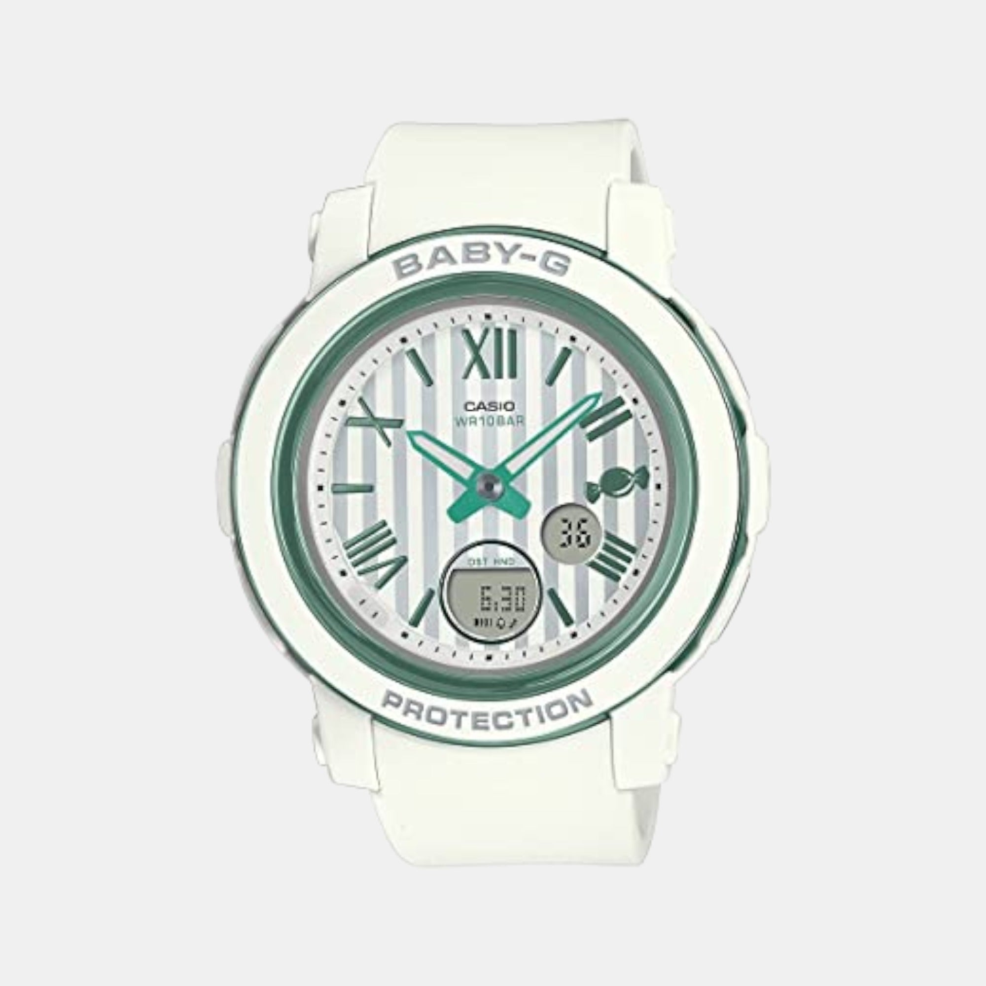 Casio Baby-G Men Quartz White Dial Analog-Digital Resin Watch B233