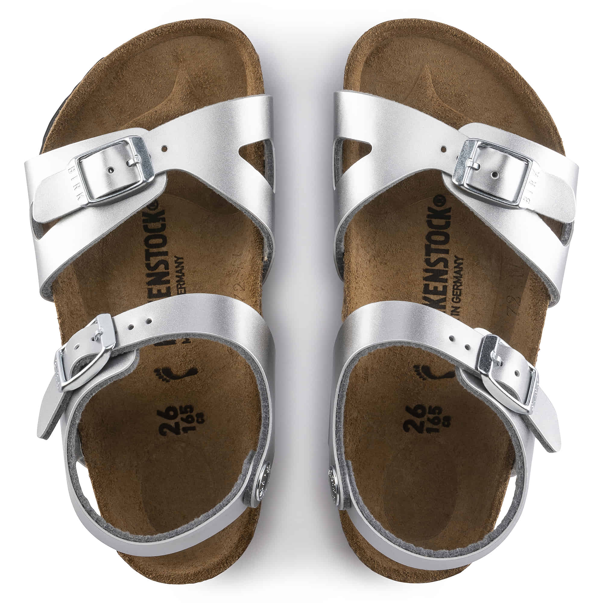 Birkenstock Rio Kids – Silver Silver/Electric Metallic Silver - view 2