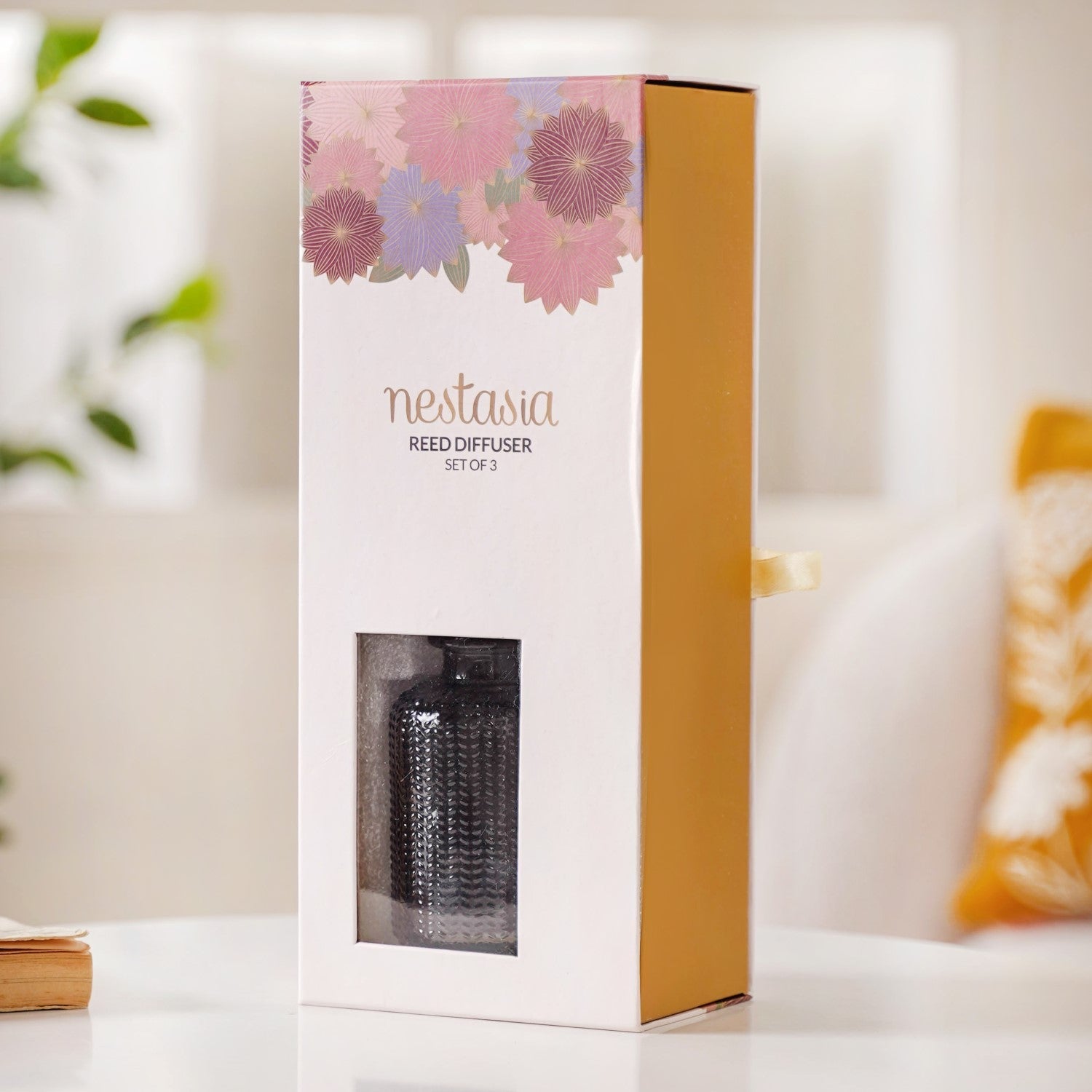 Nestasia Ebony Spice Reed Diffuser Gift Set Of 3 - view 9