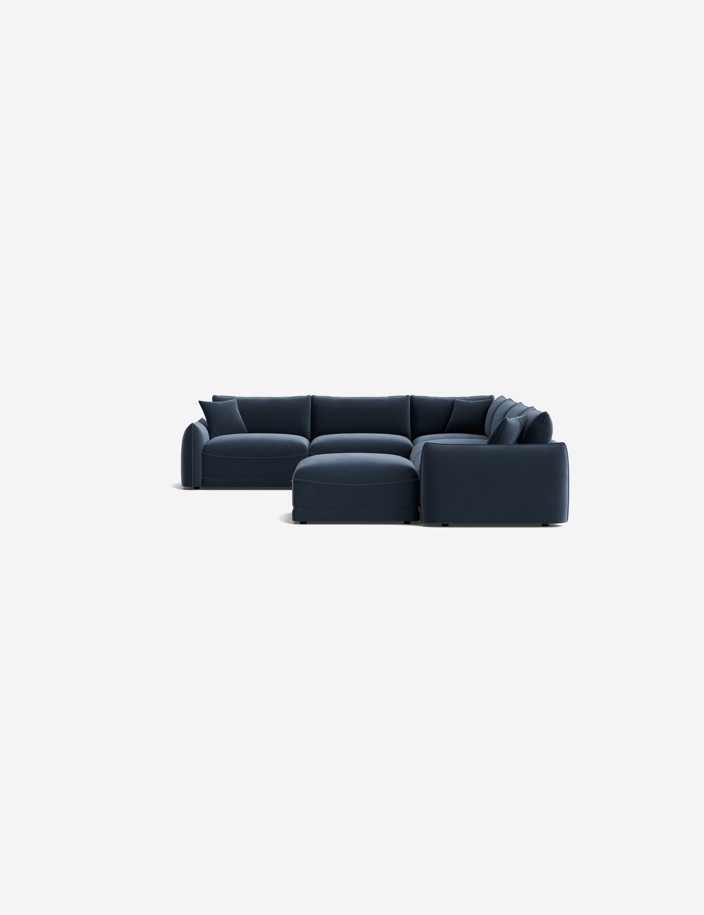Lulu and Georgia Balmer Modular Corner Sectional Sofa With Ottoman - view 62