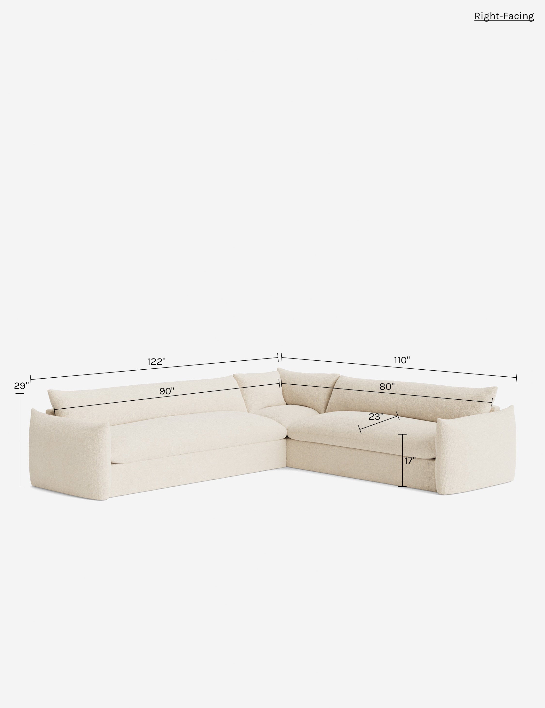 Lulu and Georgia Banks Corner Sectional Sofa - view 132