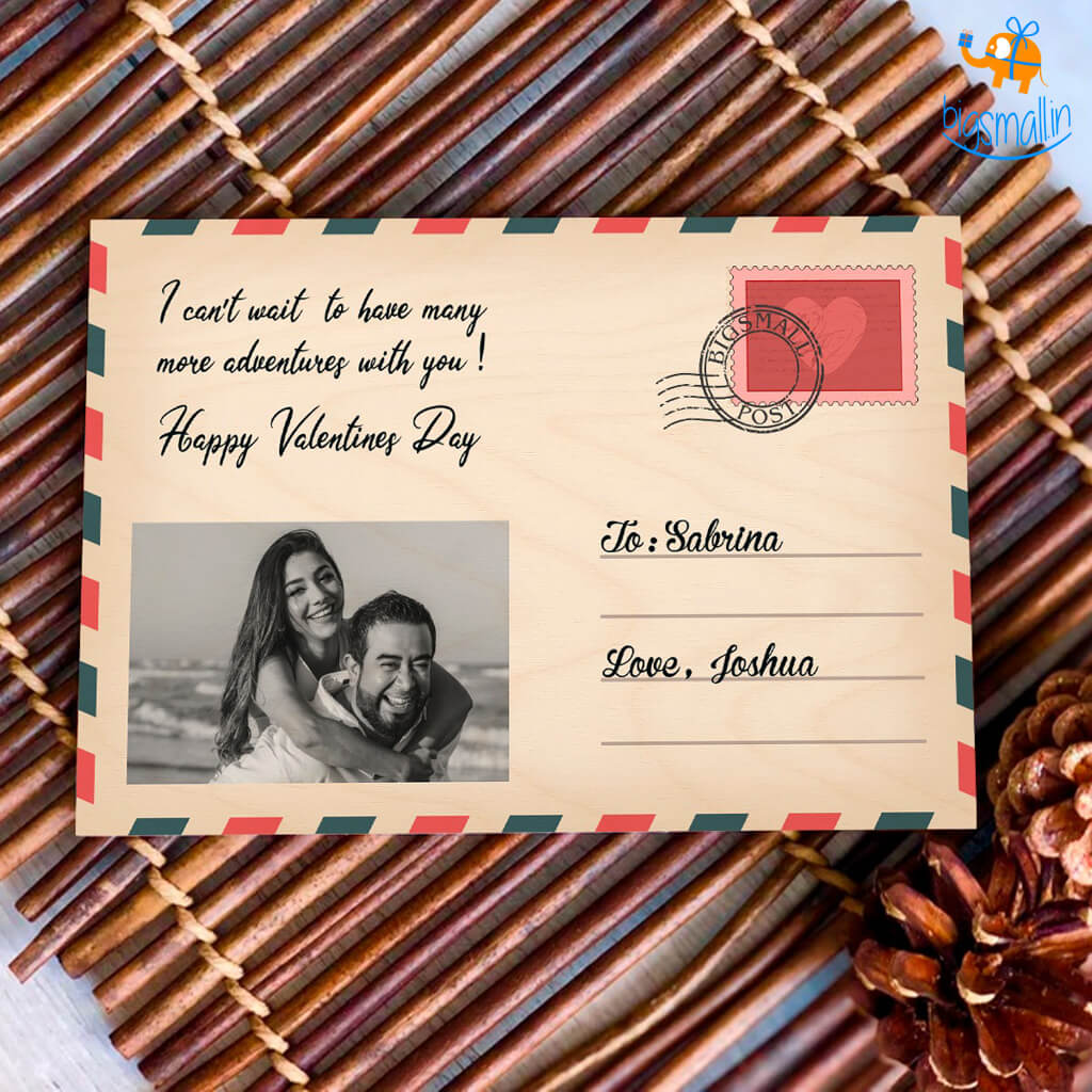 Chitra Chaya Personalized Wooden Postcard