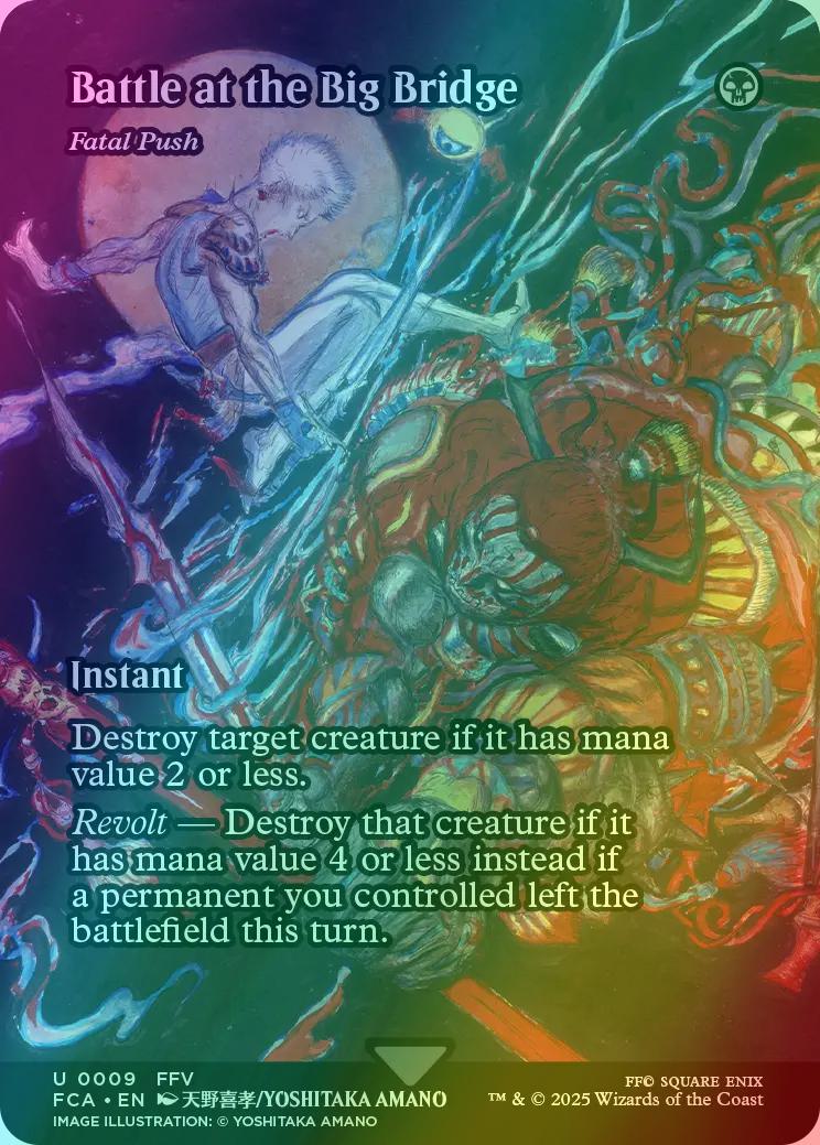 Fatal push 9 – Magic Battle at the Big Bridge - Fatal Push [9] [Borderless] [FINAL FANTASY: Through the Ages] [Foil]