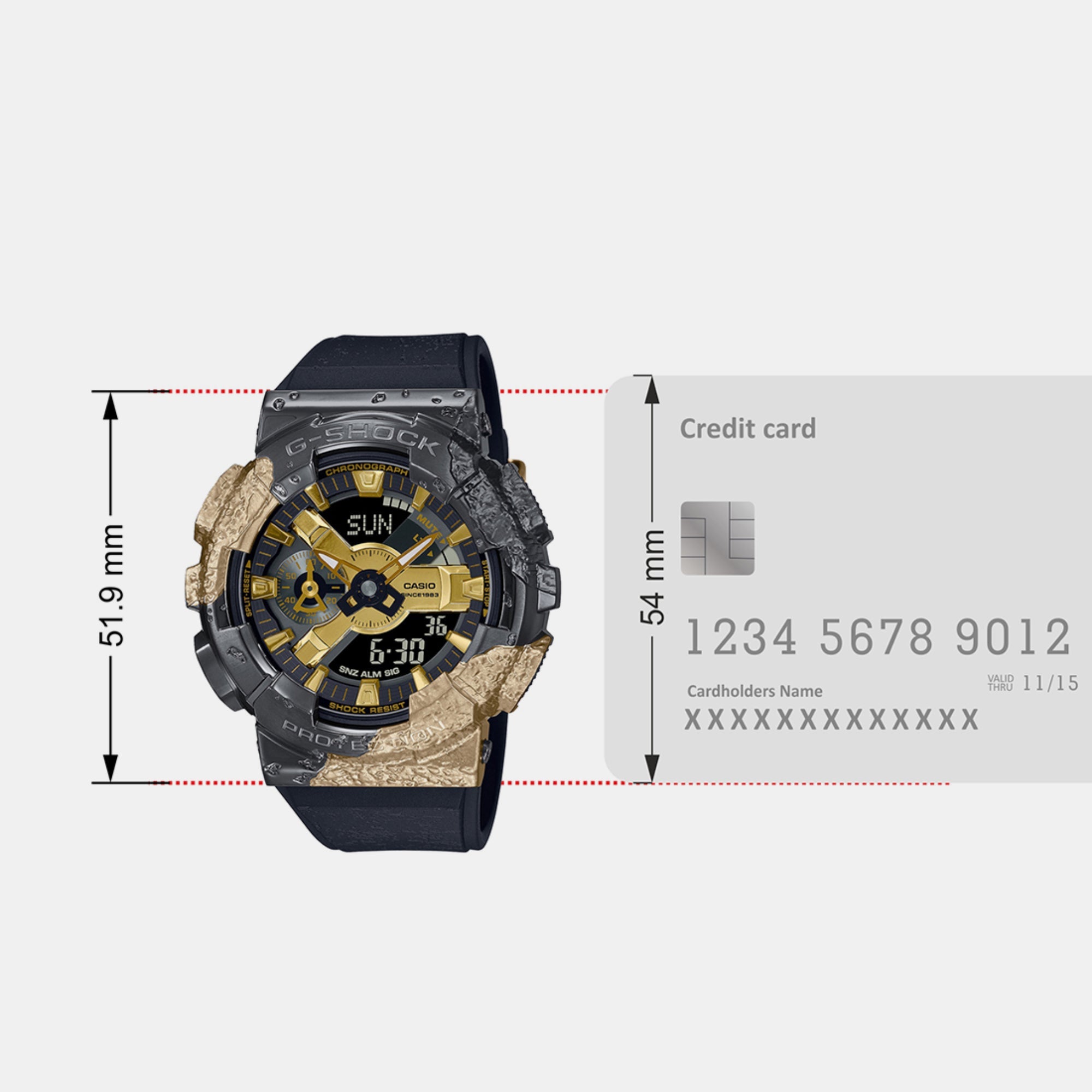 Casio G-Shock Men Quartz Black Dial Analog-Digital Resin Watch G1346 - view 7