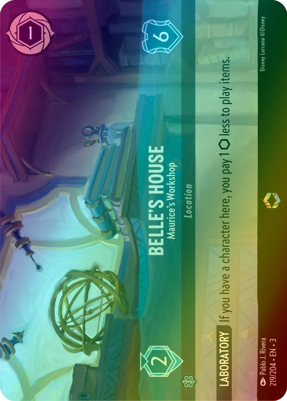 Lorcana Belle's House - Maurice's Workshop (Enchanted) - 219/204 [Into the Inklands] [Holofoil]