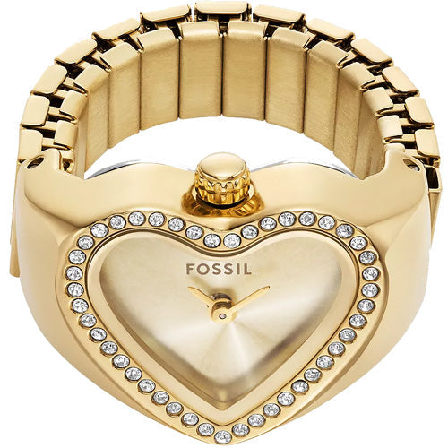 Fossil Watch Ring Gold Dial Women 18mm ES5407 - view 4