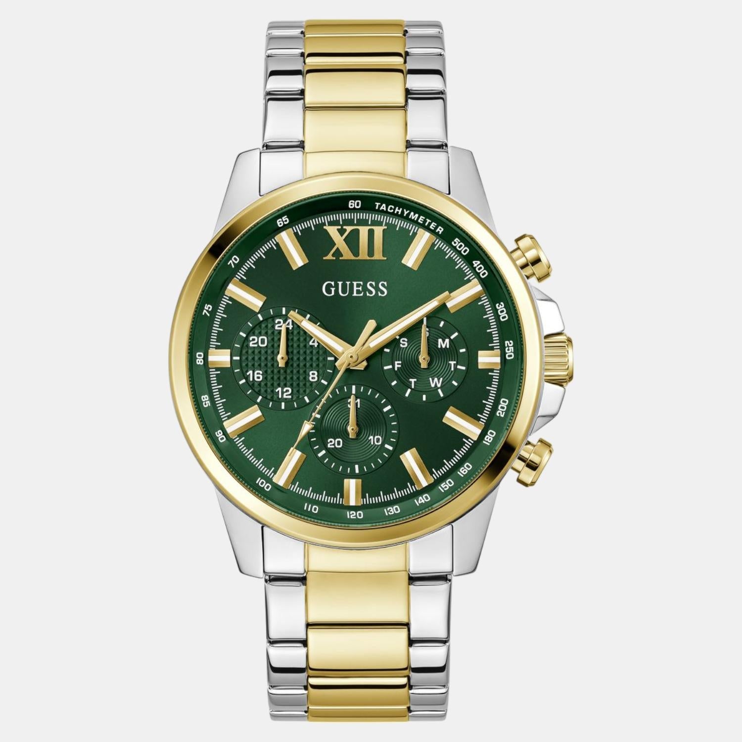 Guess Dress Men Quartz Green Dial Chronograph Stainless Steel Watch GW0900G5 - view 2
