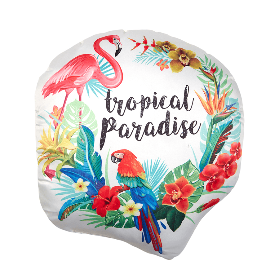 Swayam India Tropical Paradise Shaped Digital Cushion Cover