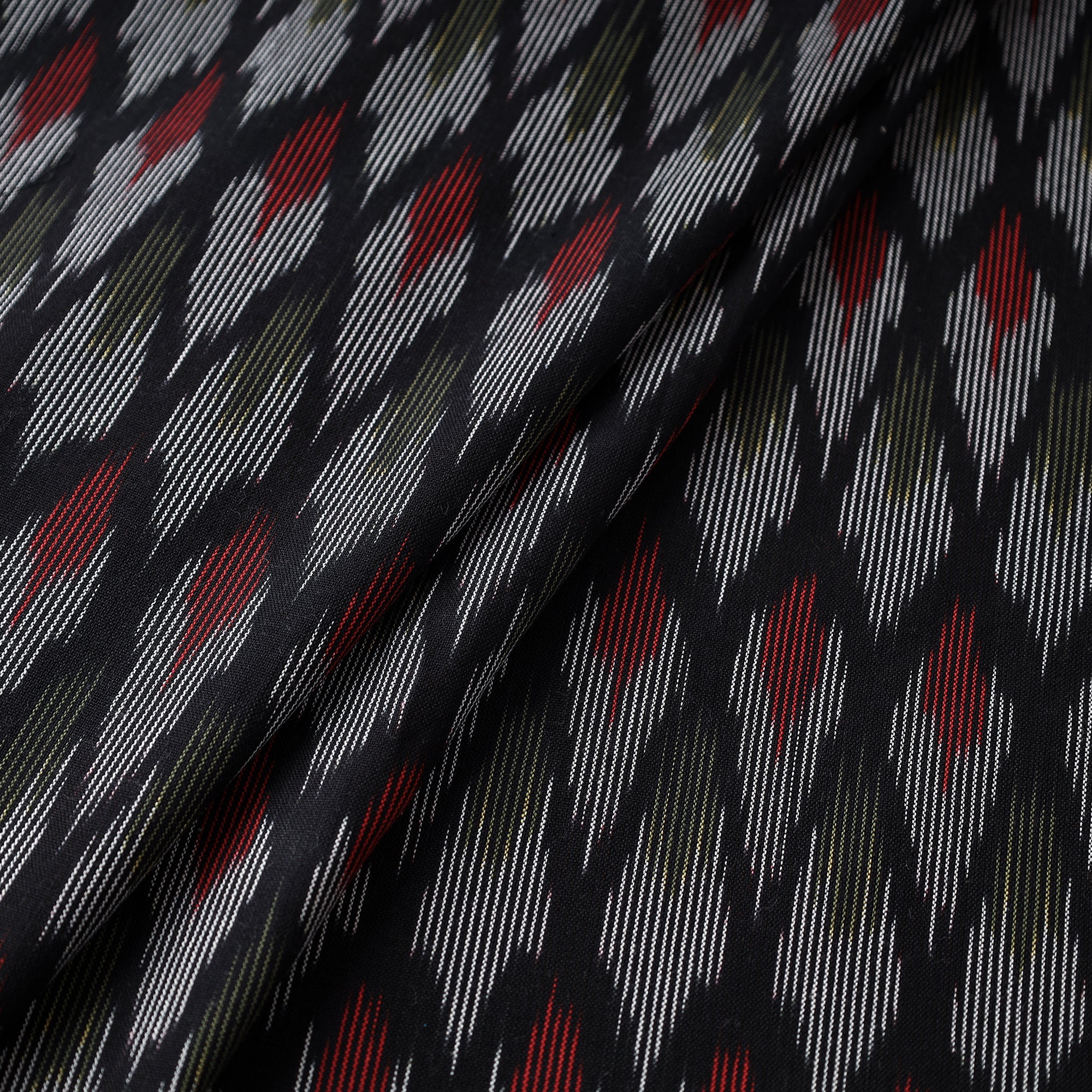 SOUTH KARGHA Black - Cotton Pochampally Ikat Fabric 08 - view 2