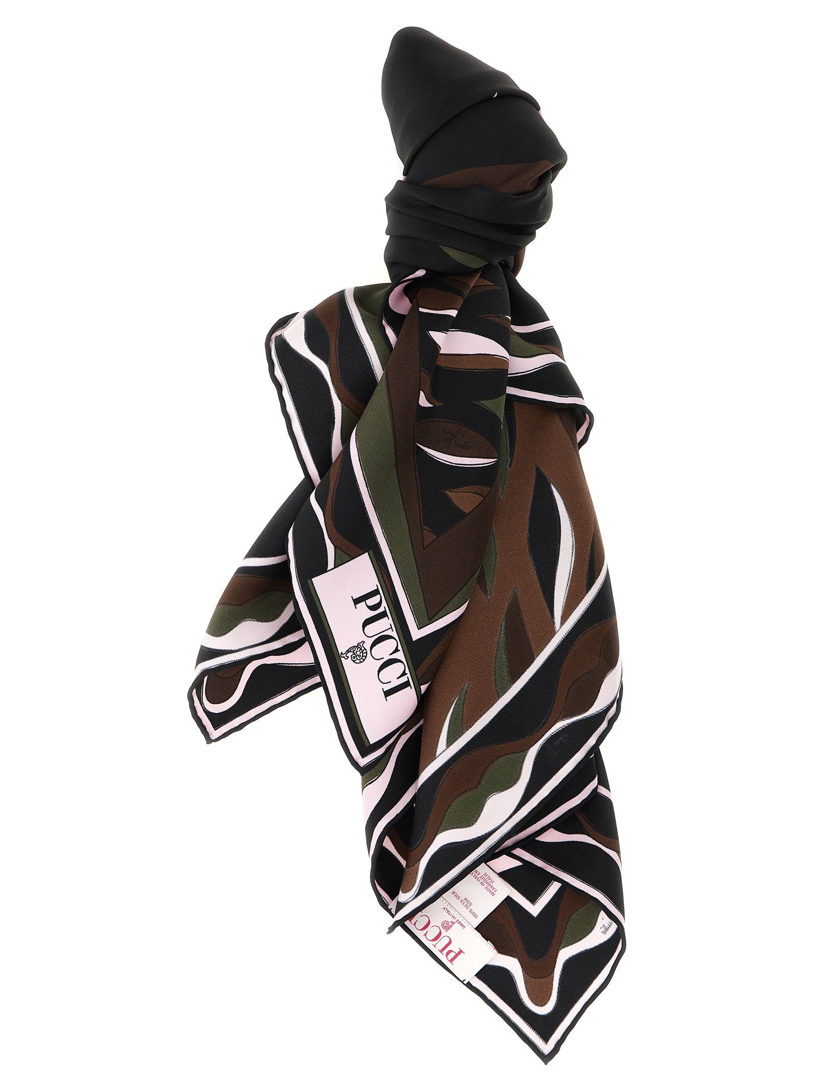 Emilio Pucci Fiamme And Nawaho Carriages – 100% silk