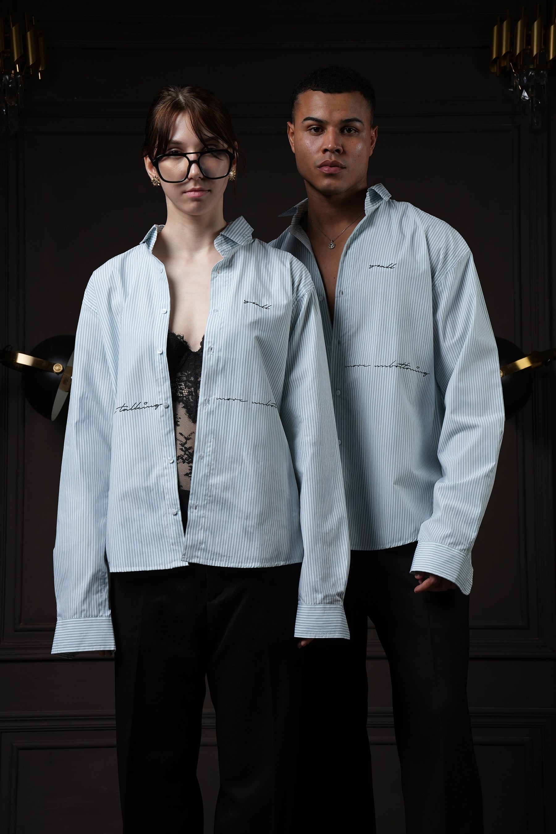 Y*all Talk in Line - Pinstripe Shirt - view 10
