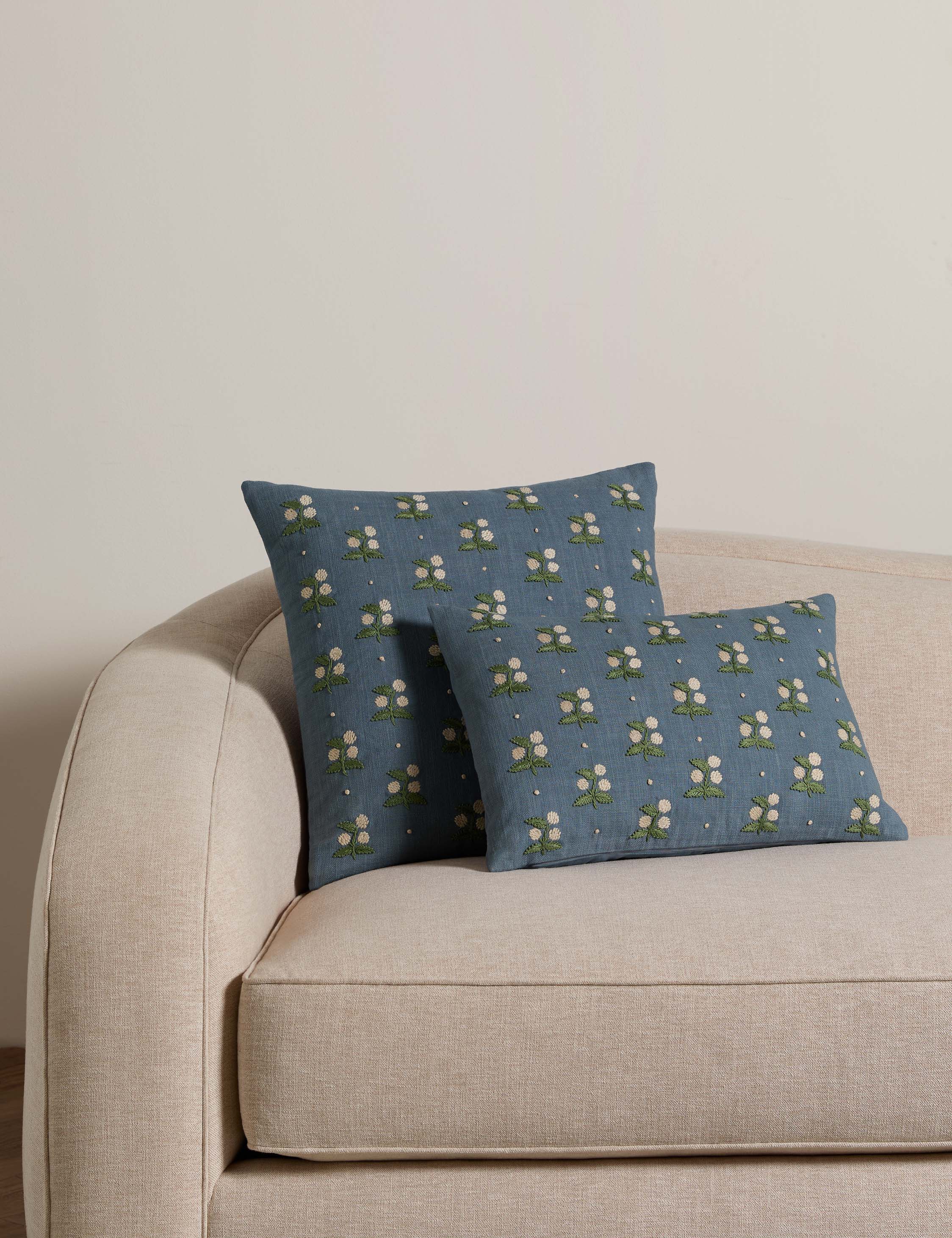 Lulu and Georgia Madelief Embroidered Pillow