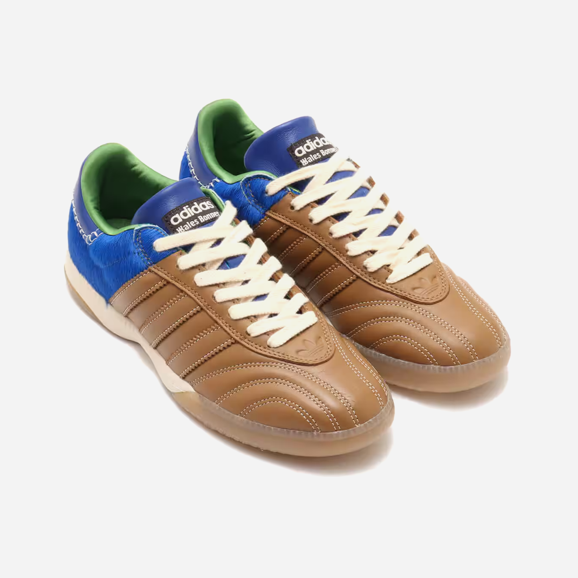 Adidas Wales Bonner x Samba Millennium 'Nappa Pack - Brown Royal Blue' - view 2