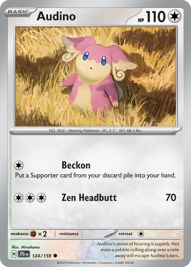 Common sv09-124 non-holo – Pokémon Audino - 124/159 - Common [sv09-124] [Non-Holo]