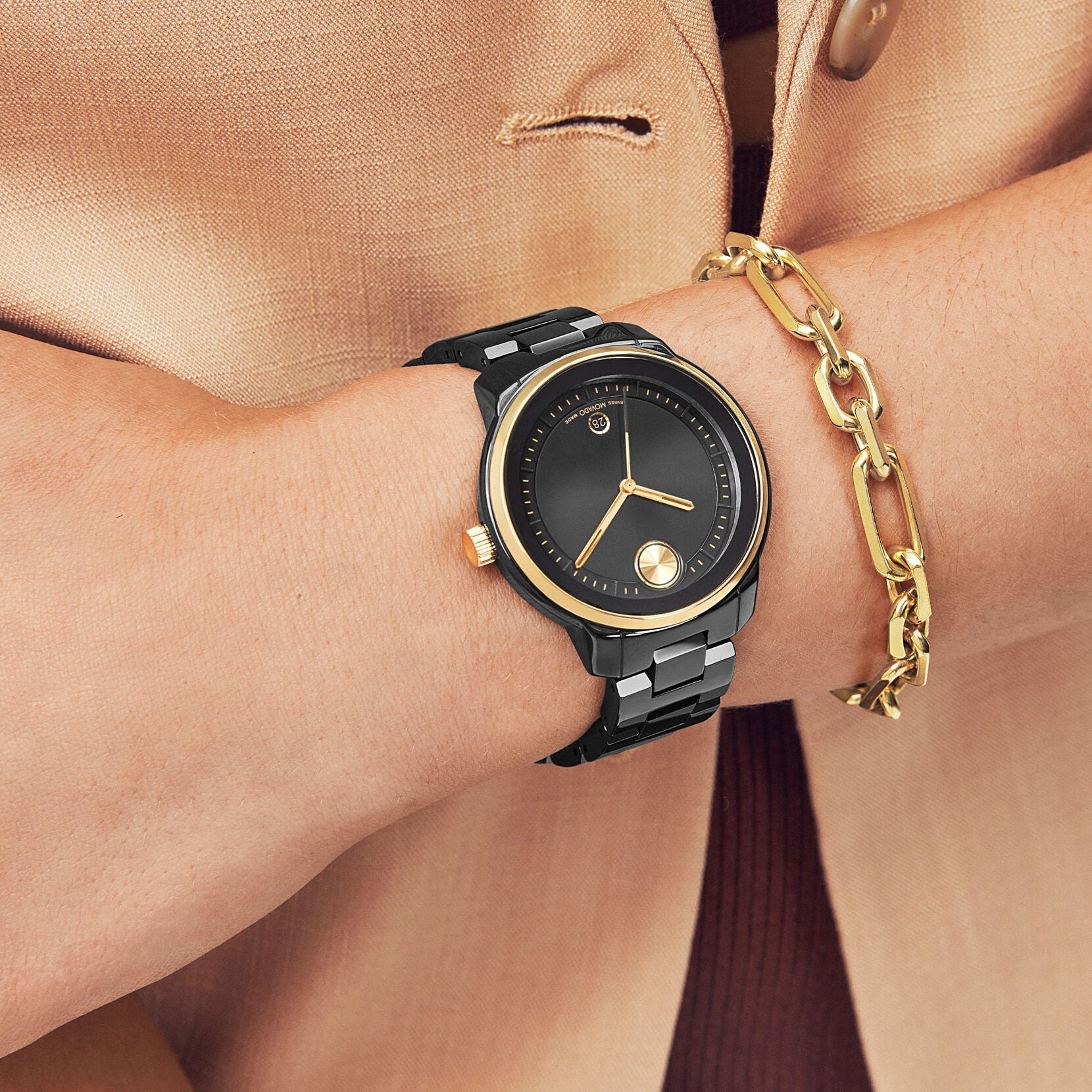 Movado Bold Fusion Verso Black Dial Women 39mm - view 4