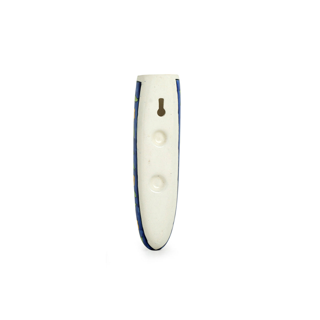 EXCLUSIVELANE 'Blooming Blossoms' Handpainted Wall Planter Pots In Ceramic (Set of 2) - view 5