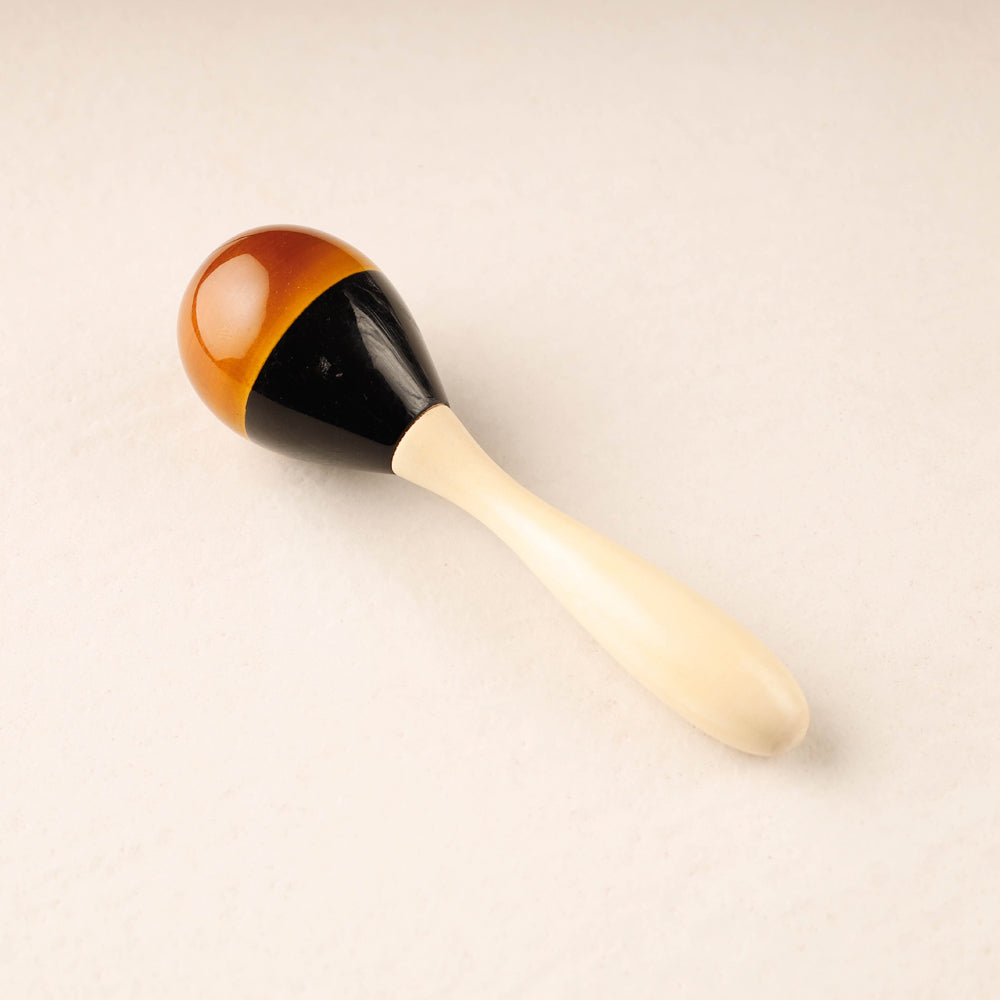 CHANNAPATNA TOYS Egg Rattle - Channapatna Handmade Wooden Toy
