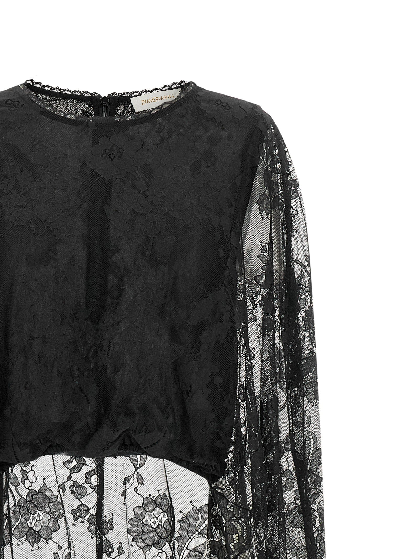 Zimmermann Valiant Lace Caped Top Top - view 3