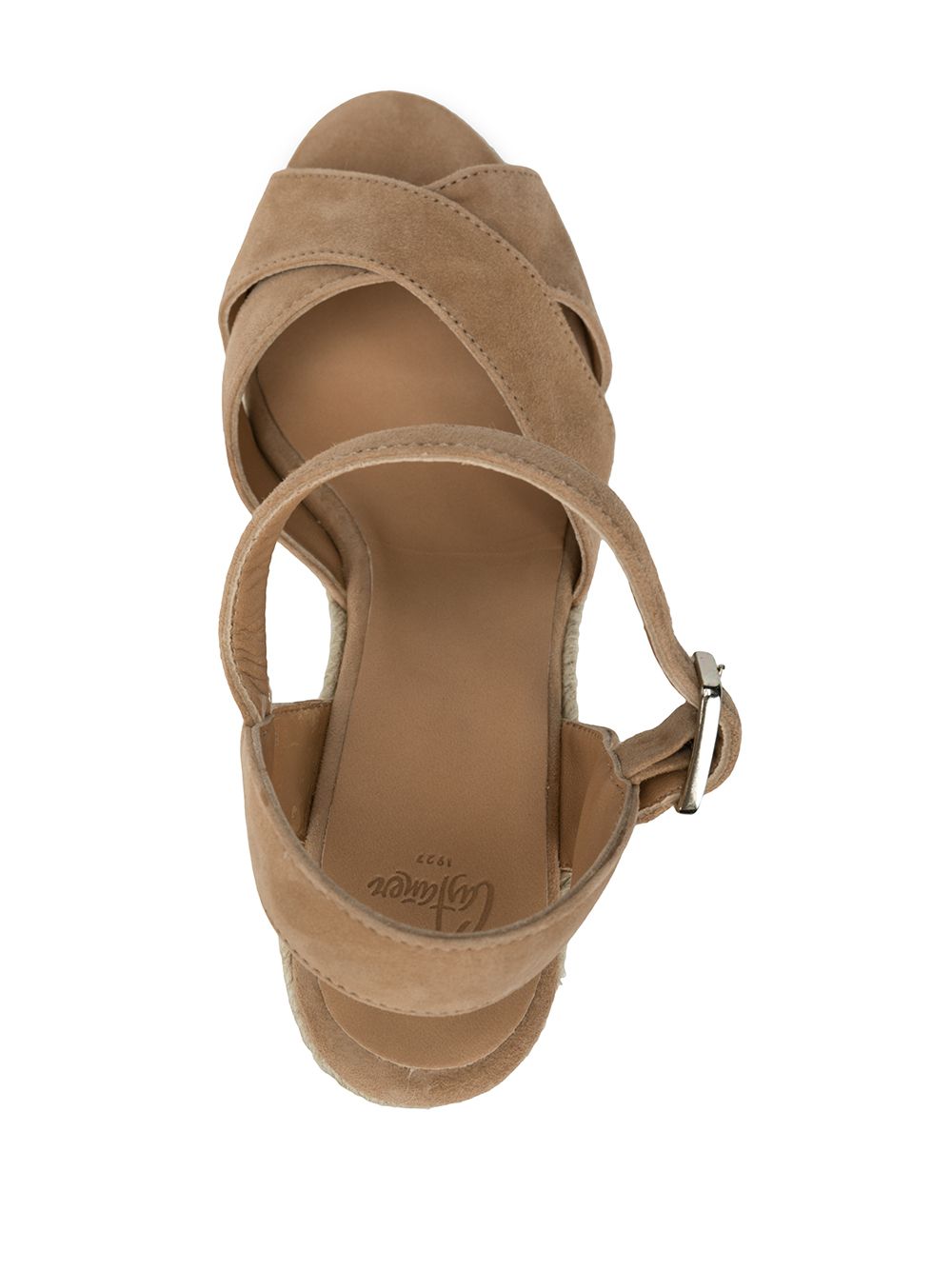 Castañer Blaudell suede wedge sandals – CANVAS 100% - view 4