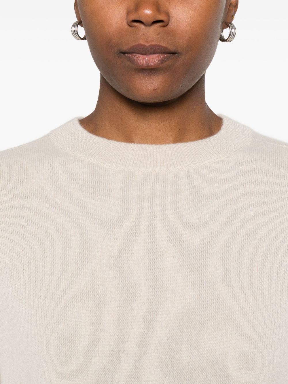 SOFT GOAT Sweaters WHITE – Cashmere 100% - view 3