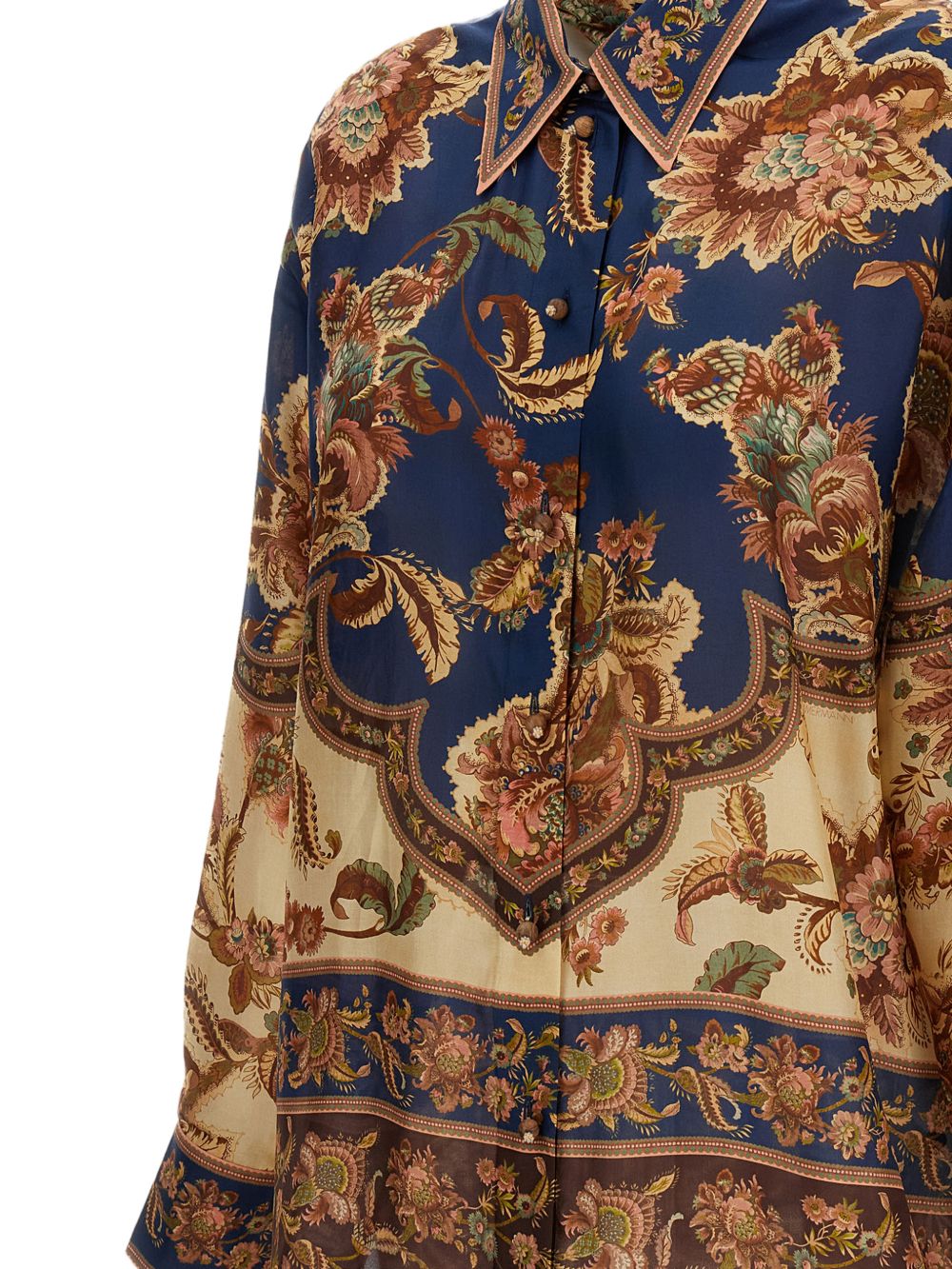 Zimmermann Shirts NAVY – 100% Silk - view 3
