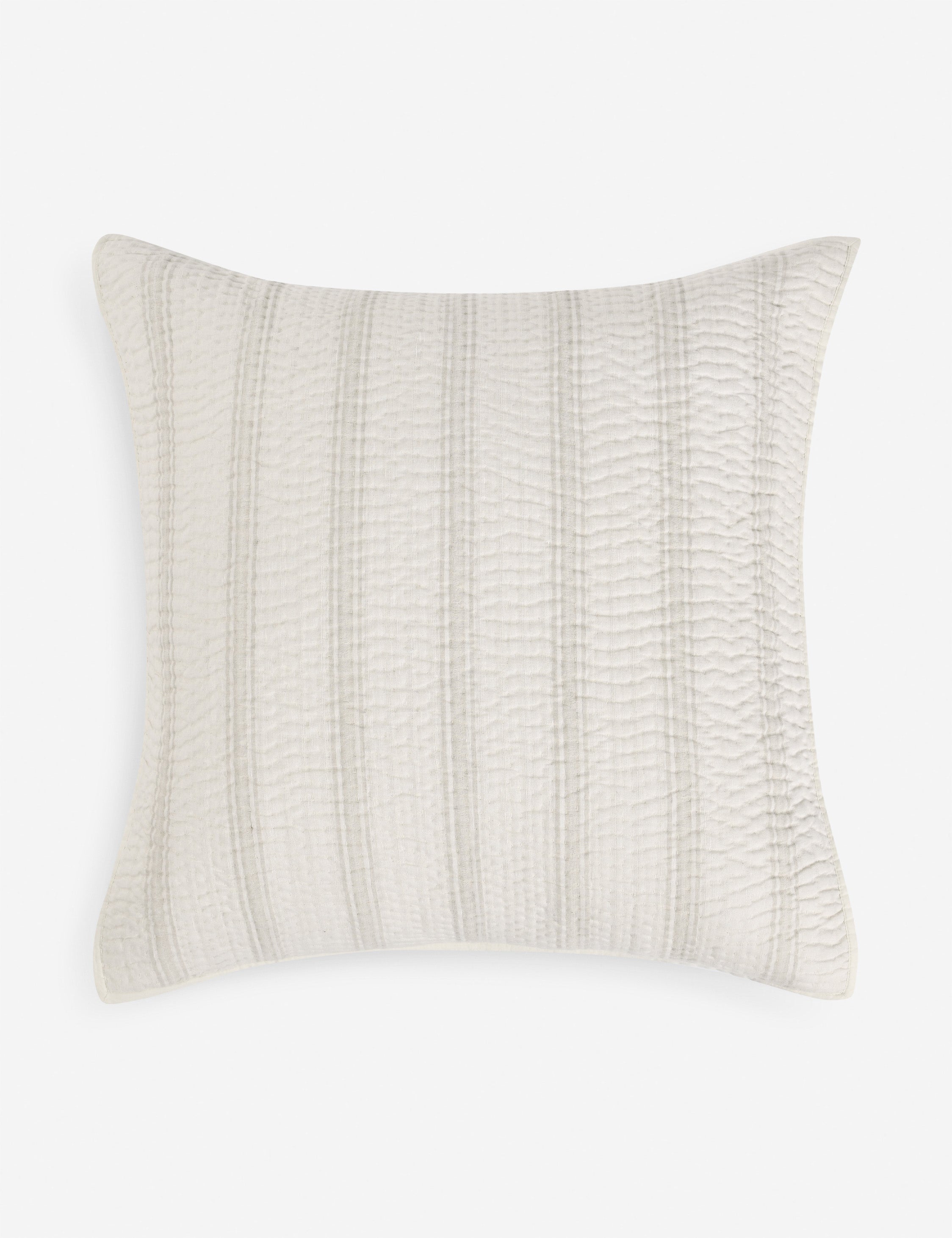 Lulu and Georgia Tiah Linen-Blend Sham – Eggshell
