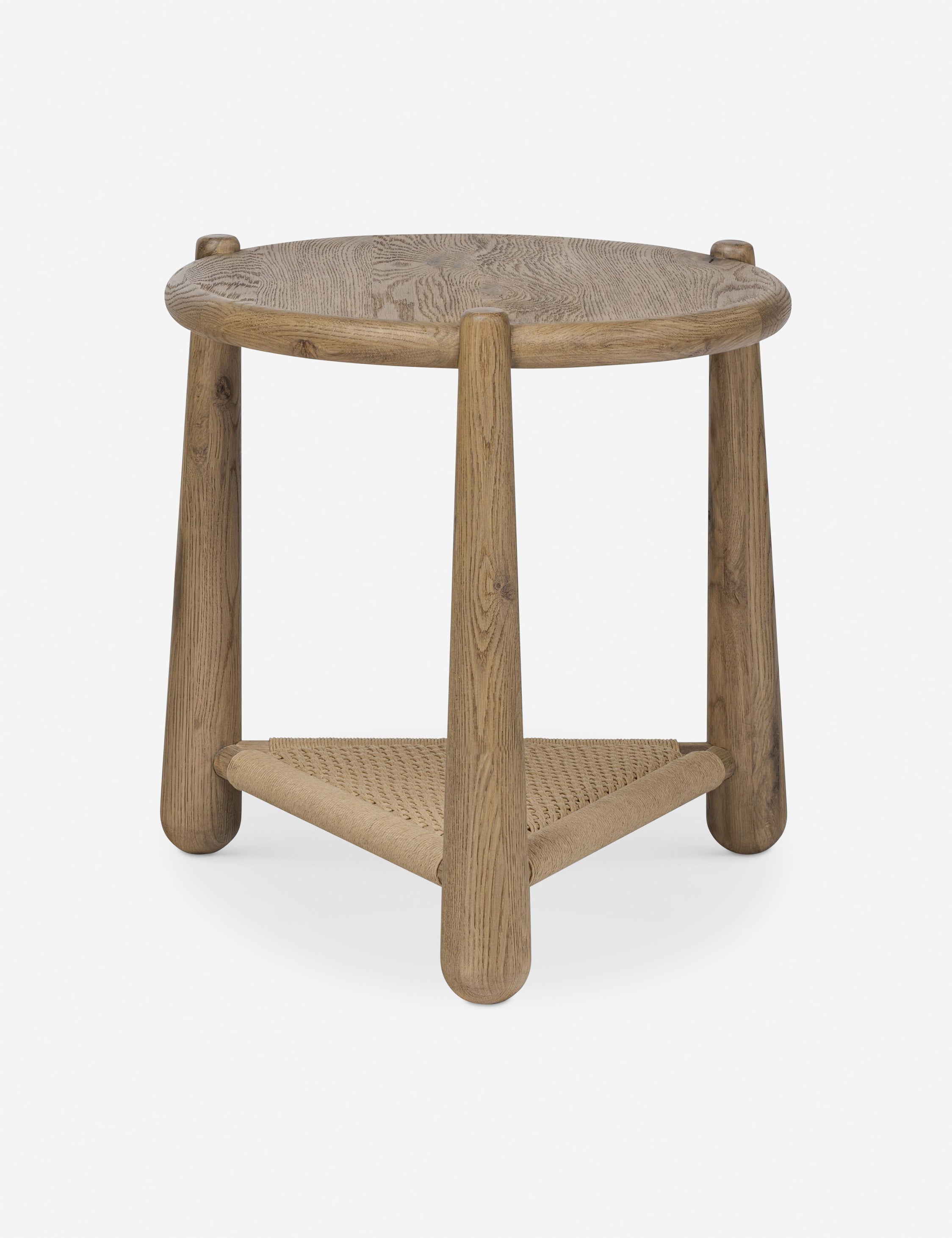 Lulu and Georgia Salvador Round Side Table by Amber Lewis x Four Hands