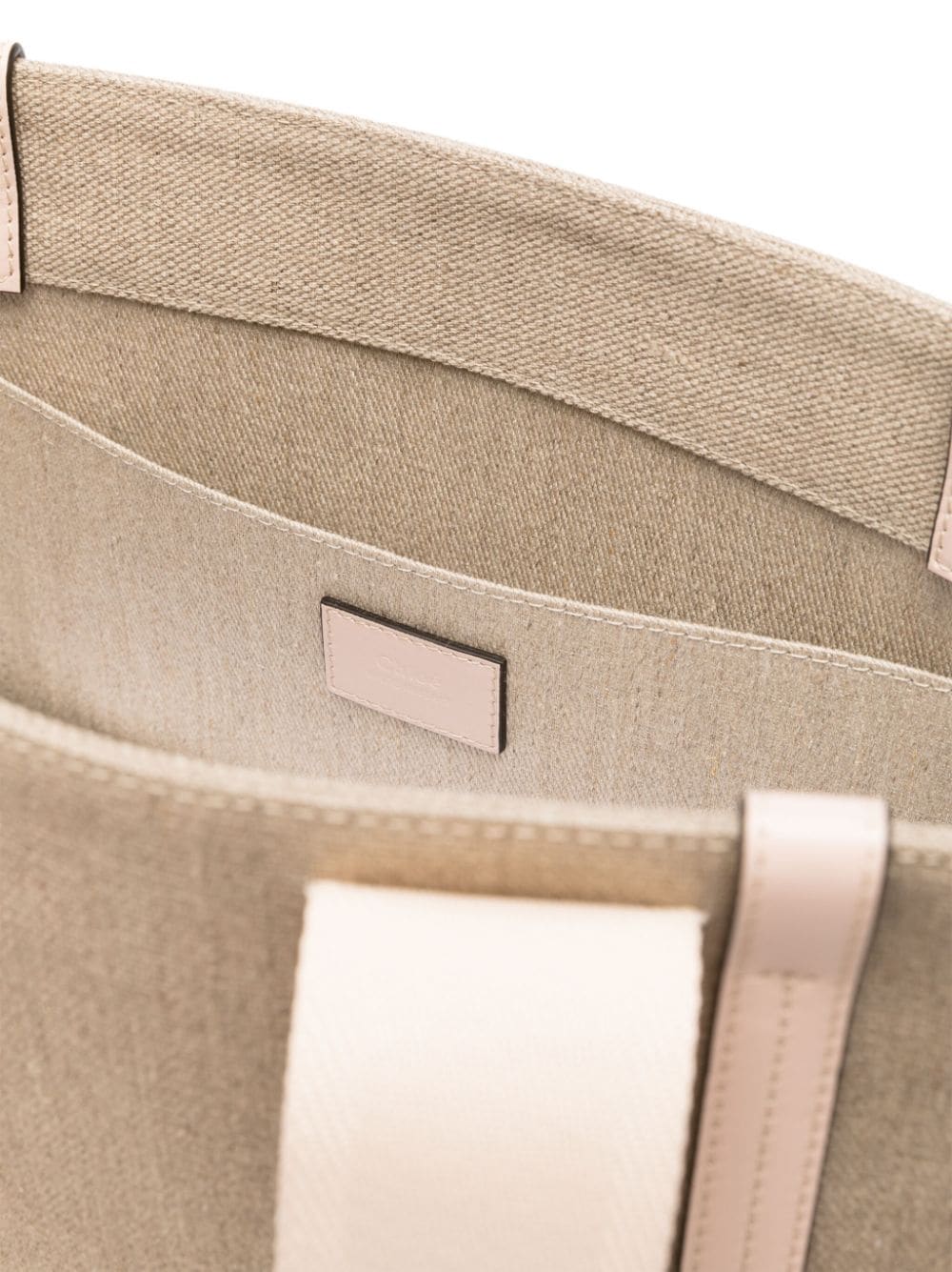 Chloé Chloe Woody Small Linen Tote – 100% Linen - view 2