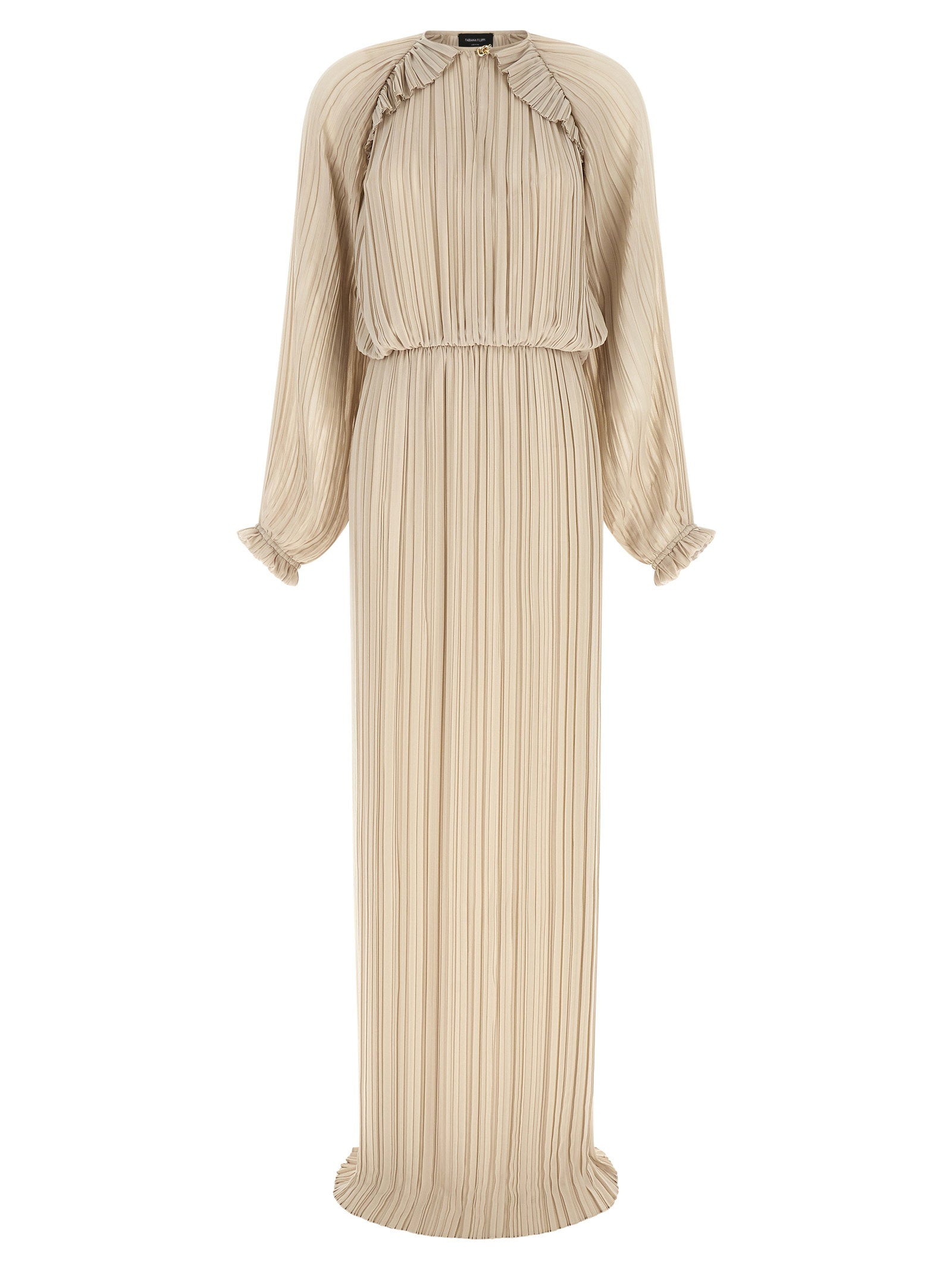 Fabiana Filippi Long Pleated Dress – 100% polyester