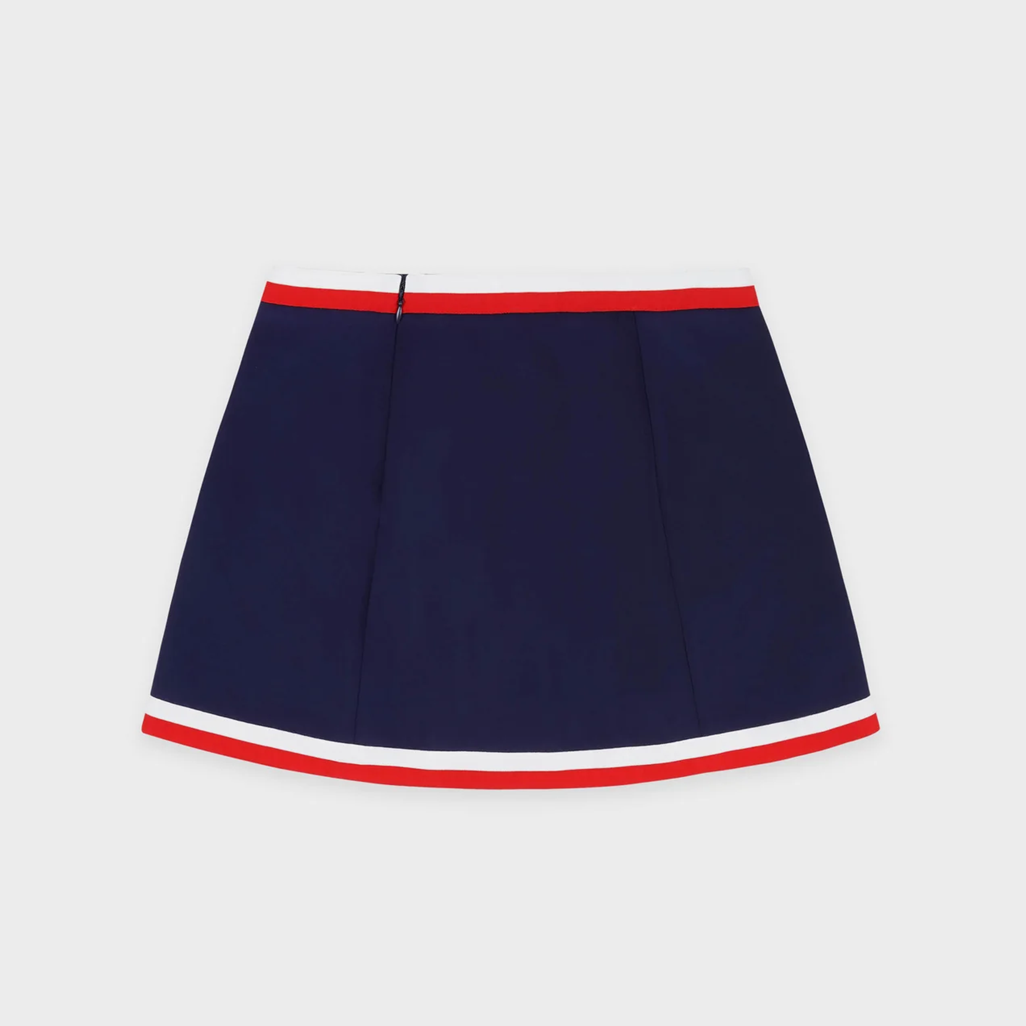 Sporty&Rich Serif Logo Mila Skirt - Navy/White/Red - view 2
