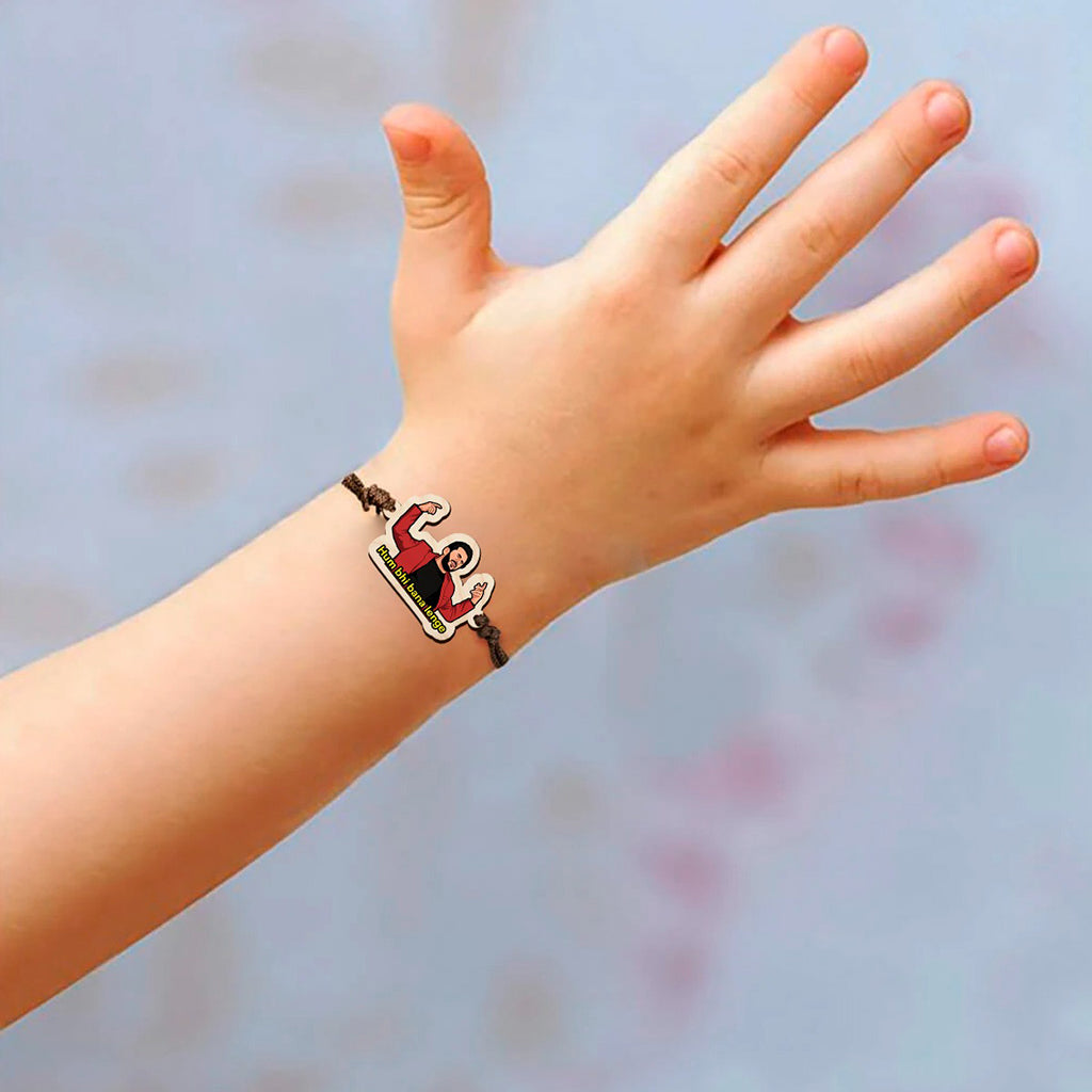 Bigsmall_cc Hum Bhi Bana Lenge Wooden Rakhi - view 2