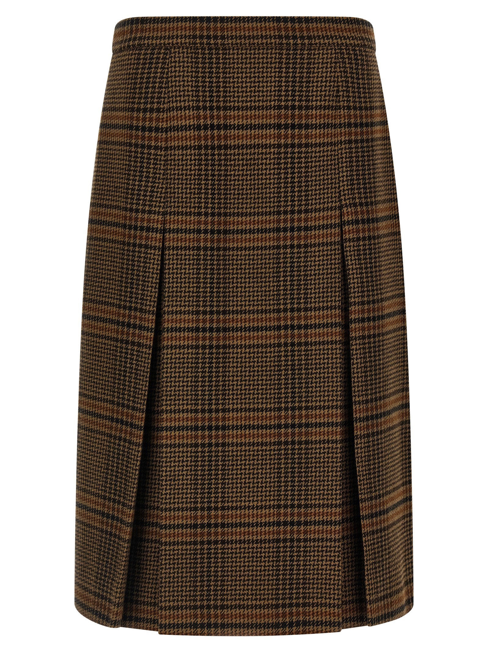 Saint Laurent Prince Of Wales Skirt – 100% wool