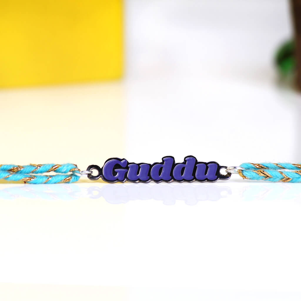Bigsmall_piu Guddu Metallic Rakhi