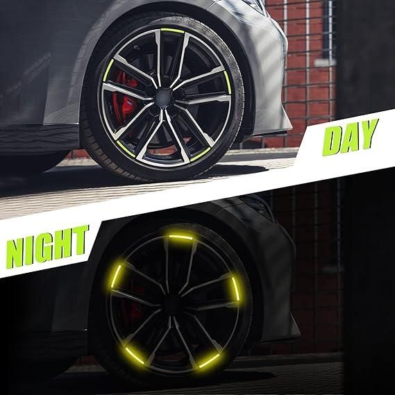Roposo Clout Car/Bike Night Reflective stickers (Pack of 20)