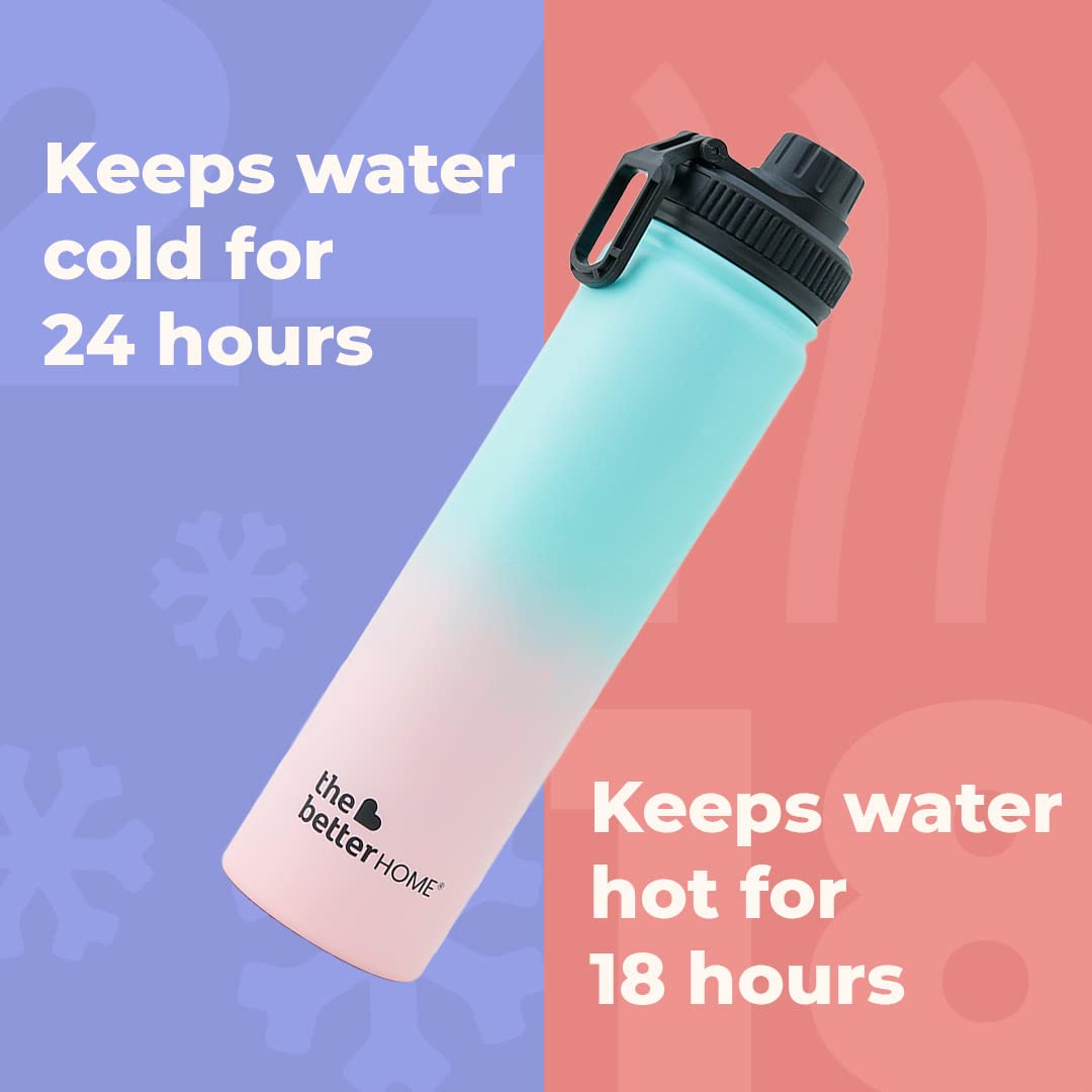 The Better Home Bolt | 710ml Stainless Steel Insulated Sipper Water Bottle|Thermos Hot and Cold Water Flask|Sipper Bottle for Adults and Kids|Steel Bo - view 2