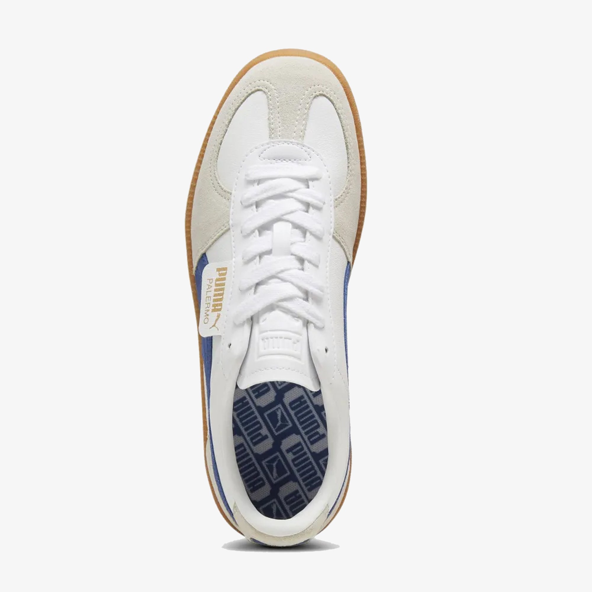 Puma | Palermo Lth { Puma White/vapor Gray/clyde Royal - view 2