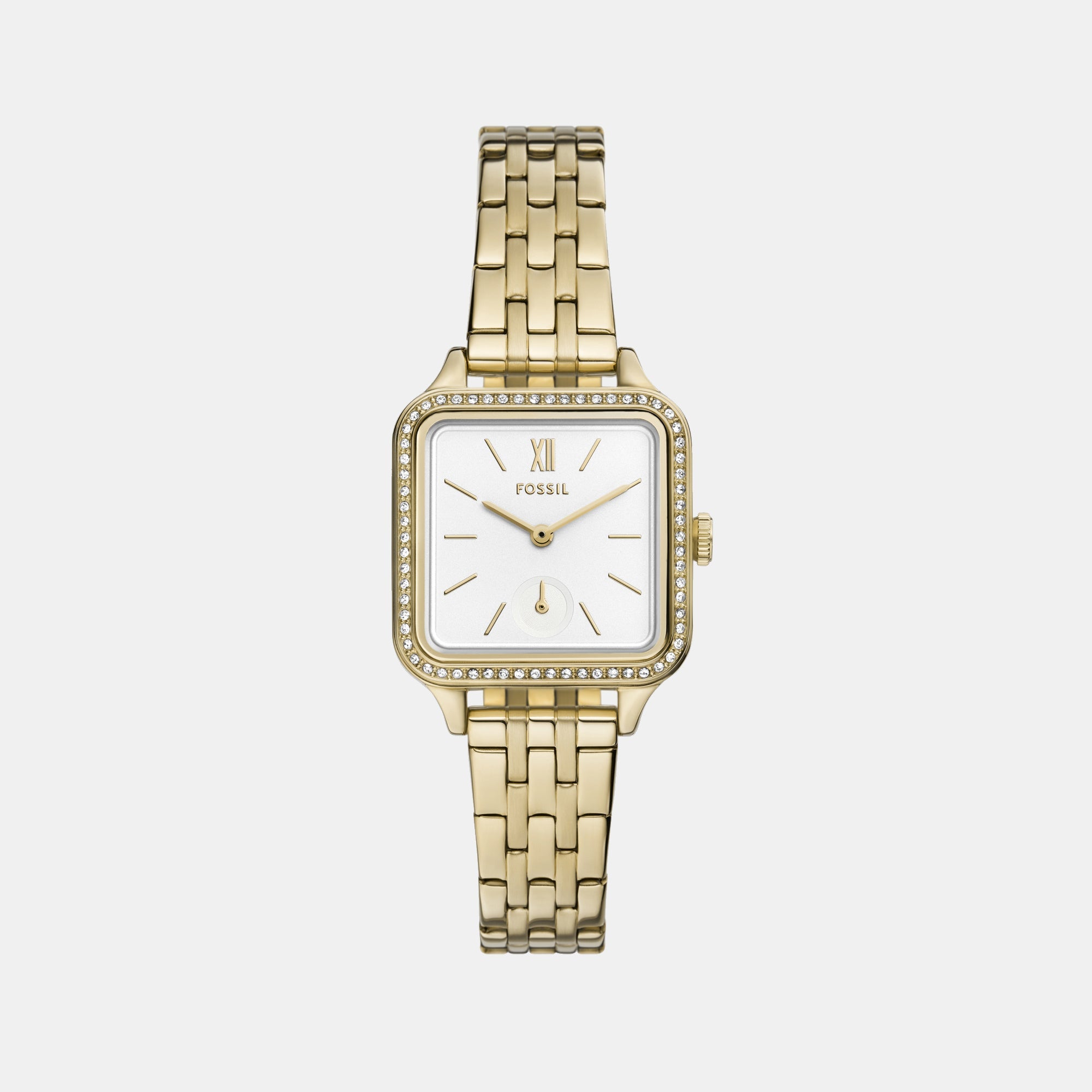 Fossil Colleen Women Quartz White Dial Analog Stainless Steel Watch BQ3979