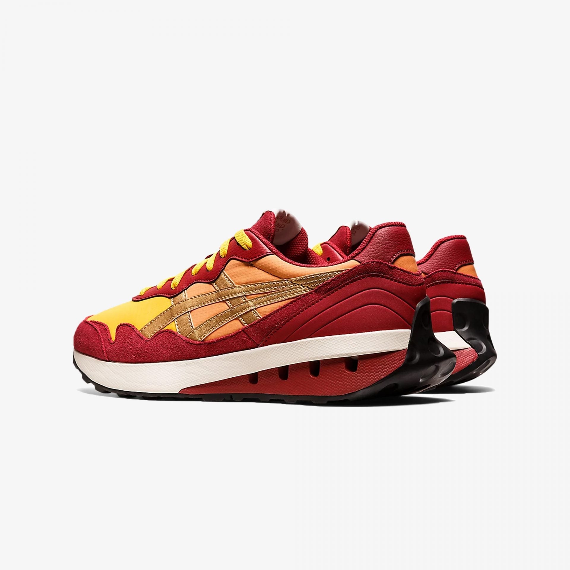 Asics | JOGGER X81 { HONEY/BURGUNDY - view 2