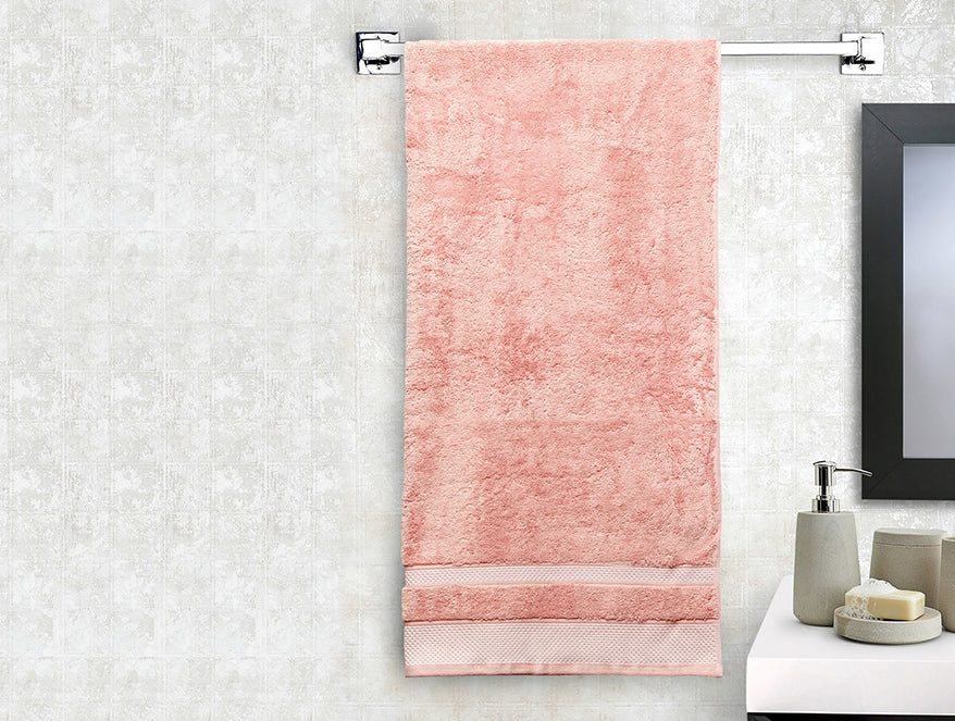 Spaces India Coral - Brown 100% Cotton Bath Towel - Hygro By Spaces