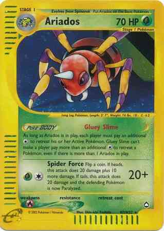 Rare ecard2-153 holo – Pokémon Ariados - H3/H32 - Rare [ecard2-153] [Holo]