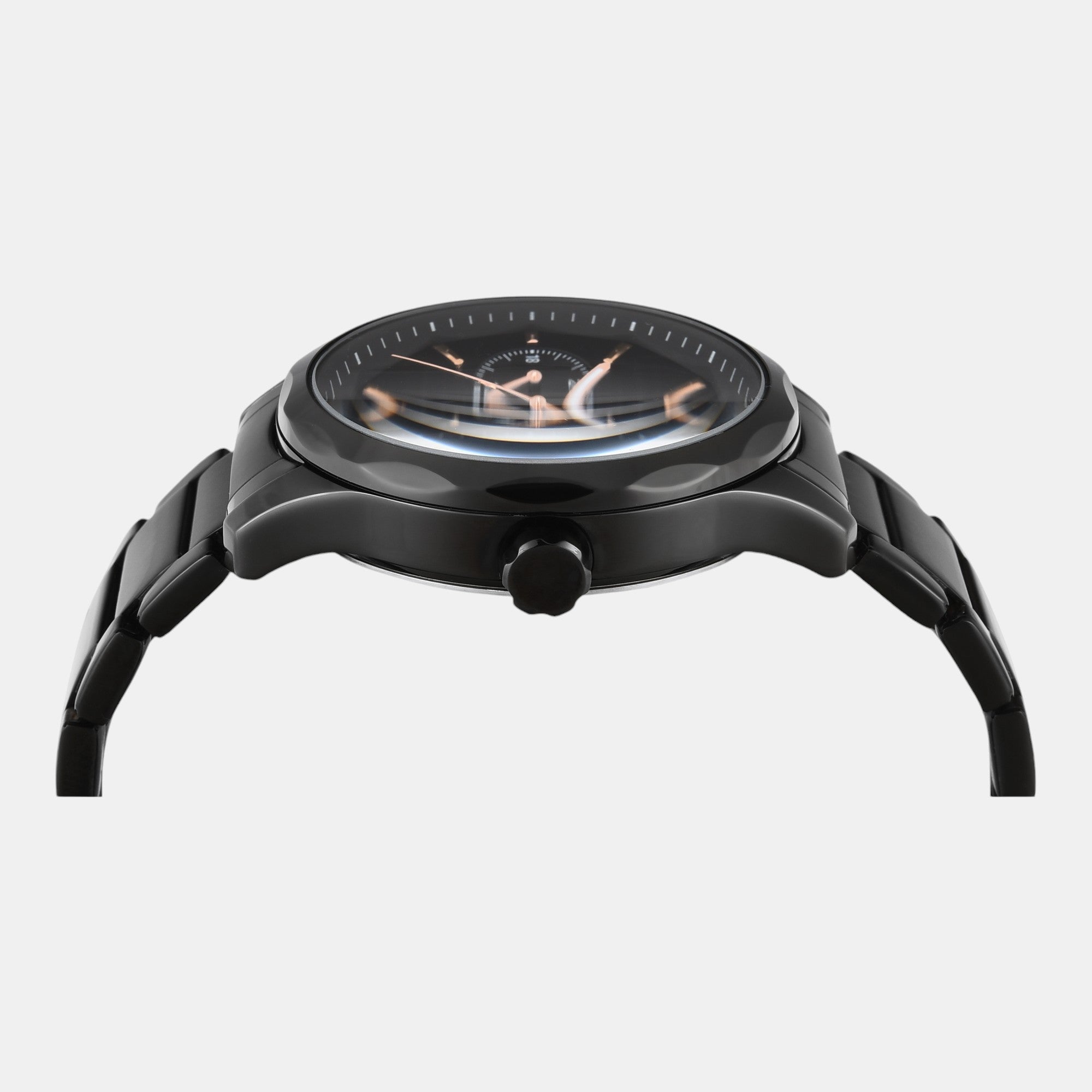 Timex Fashion Men Quartz Black Dial Multi-Function Stainless Steel Watch TW0TG7625 - view 3