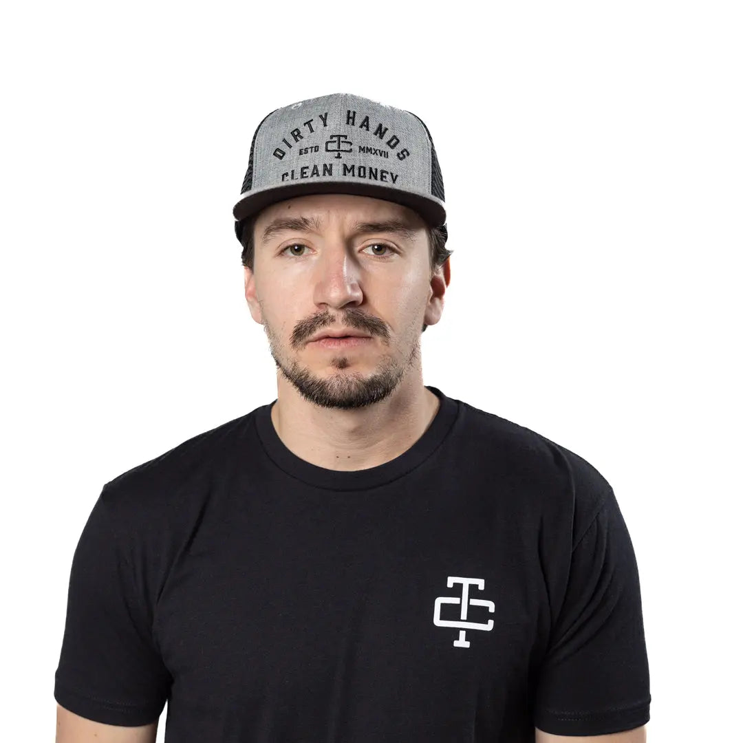 Radial DHCM Meshback Hat – Heather Grey Black - view 2