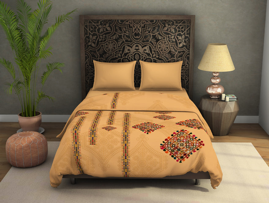 Spaces India Floral Sundress - Light Yellow Fleece Blanket - Banjara - Rangana By Spaces