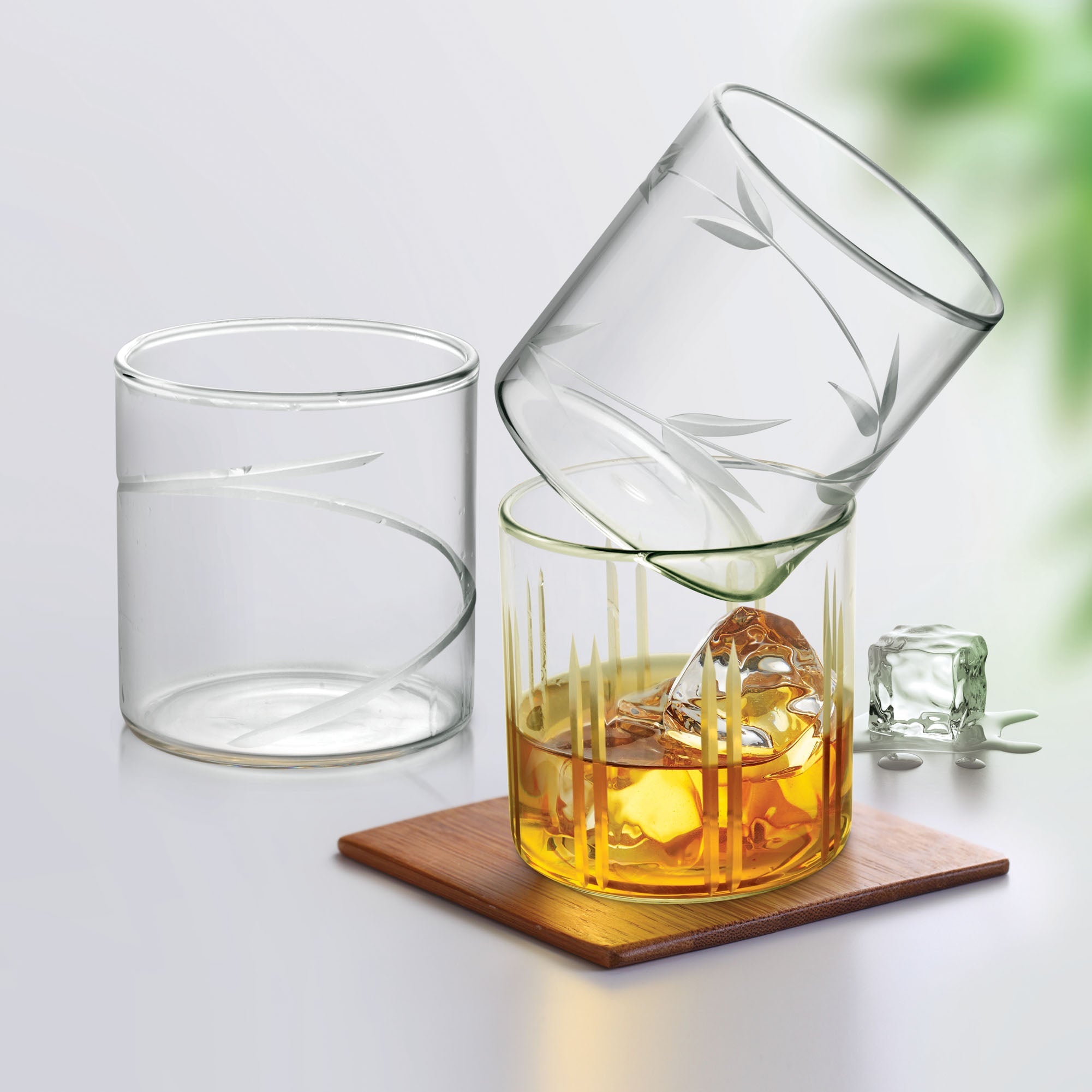 Treo by Milton Vector On The Rocks 350 Glass Tumbler | Transparent | Set of 6 Pcs - view 9