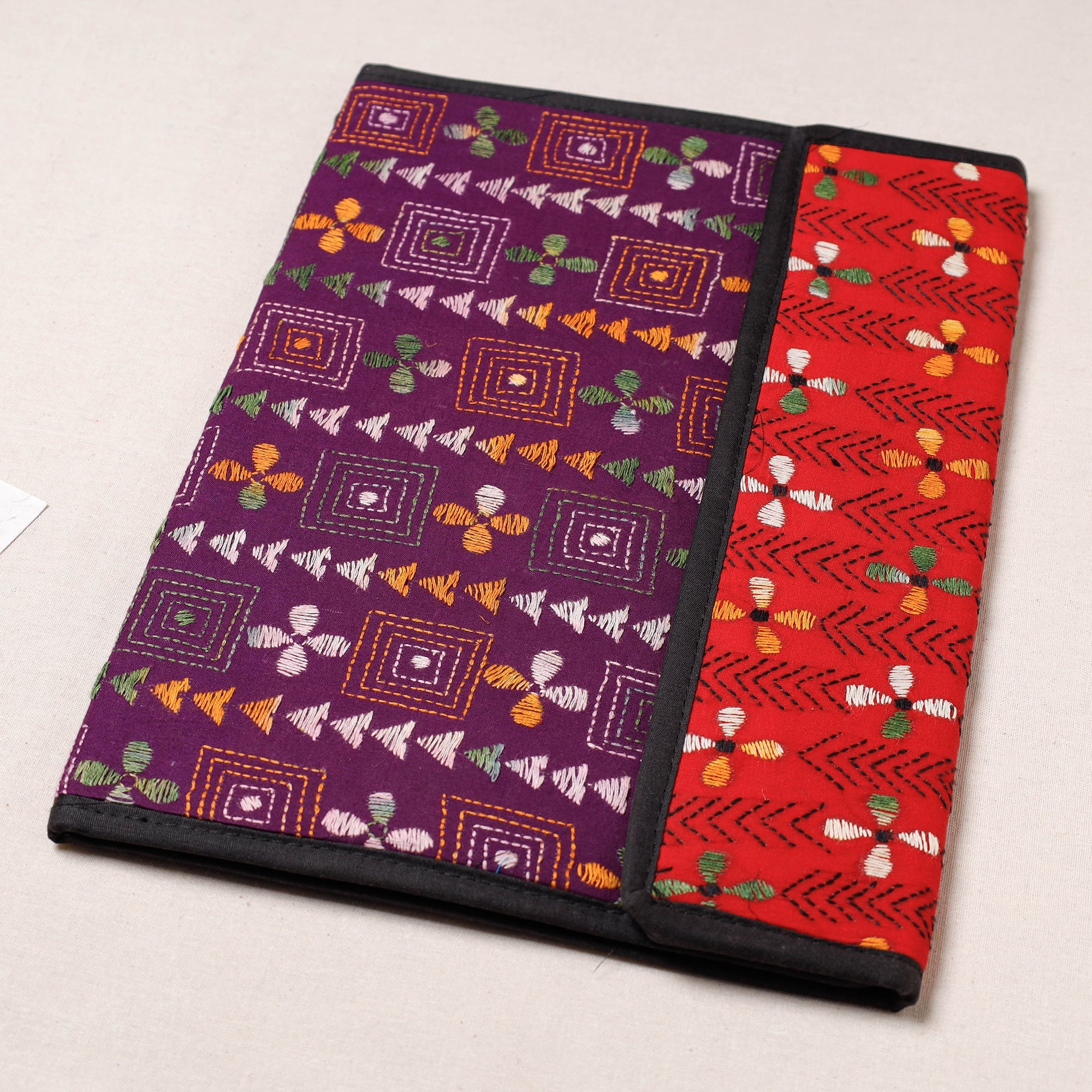 ASALKAAR Bengal Kantha Work Handcrafted File Folder - view 2