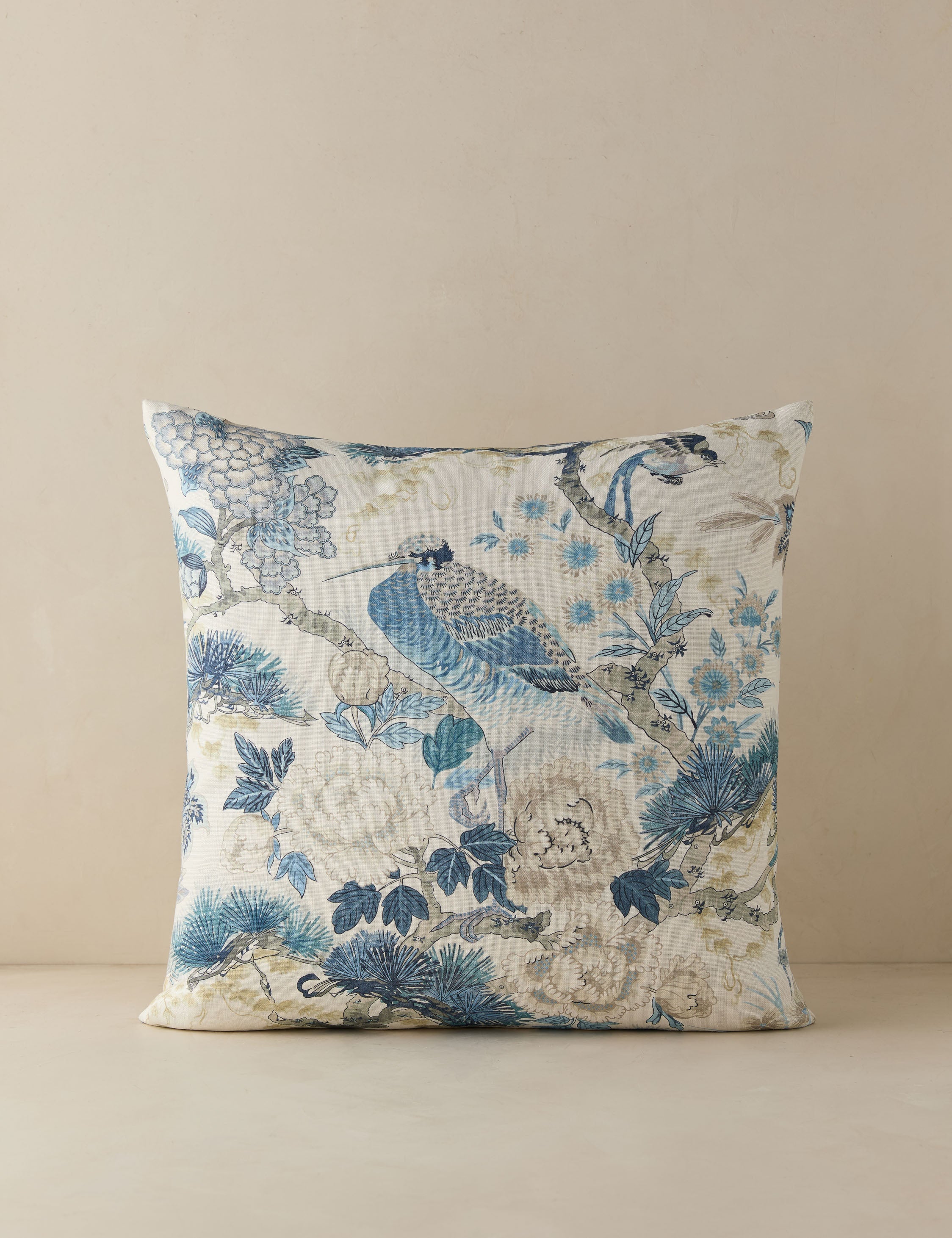 Lulu and Georgia Shenyang Print Linen Pillow by Scalamandre - view 13