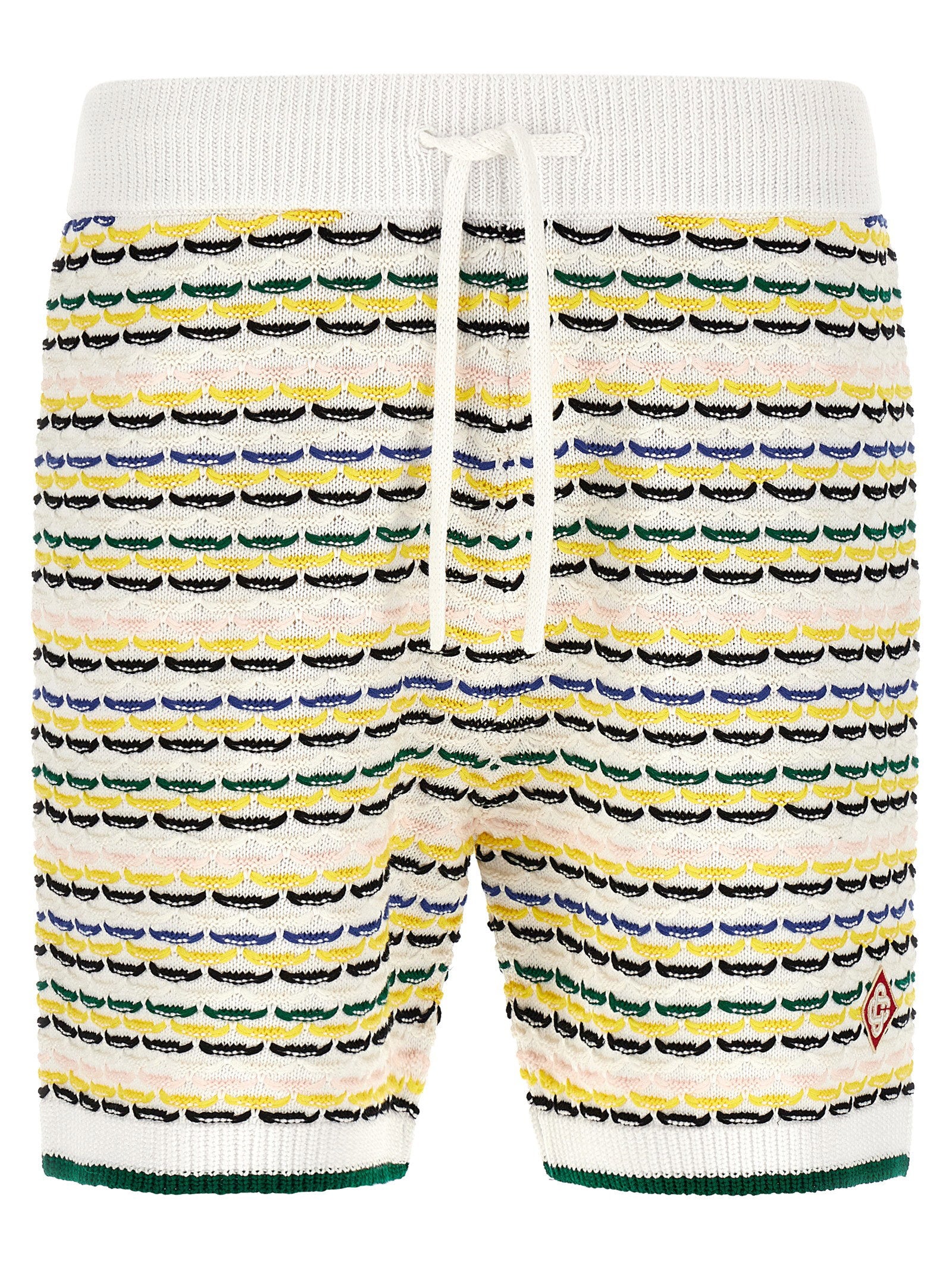 Casablanca Tuck Stitch Bermuda Shorts – 100% cotton