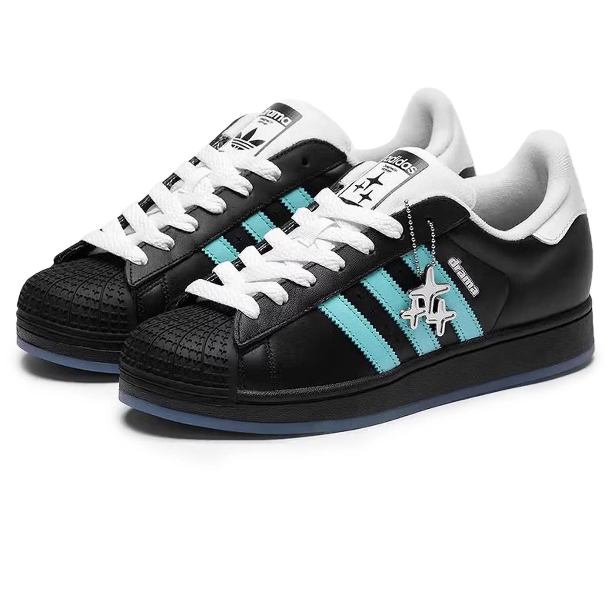 Drama Call x Adidas Superstar II Black Metrolink Blue - view 2